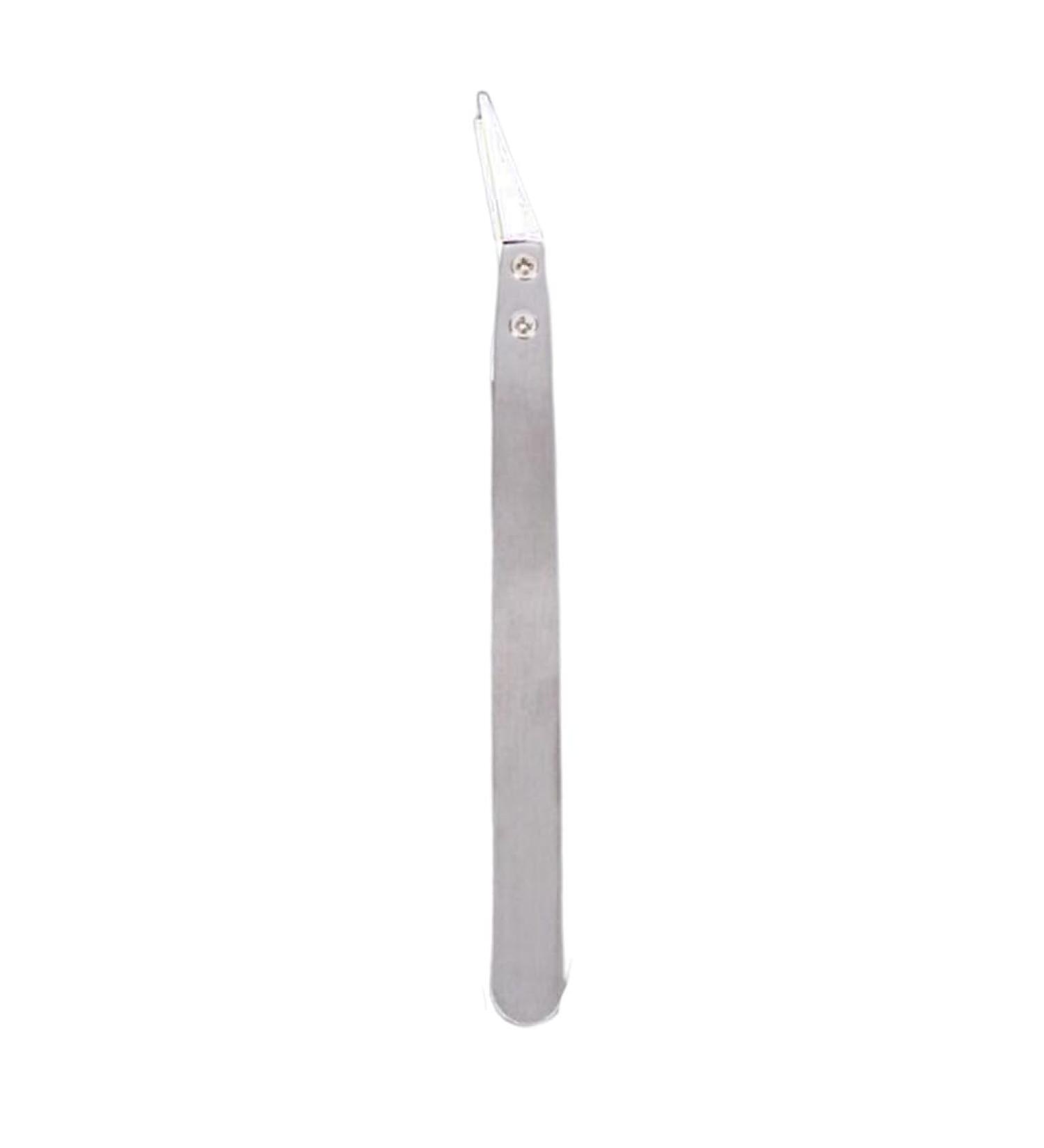 Dajidafu Tweezers Antistatic Angle Head Wear-Resistant Ceramics Interchangeable Tools Anti Slip Handle Lightweight Balance Forceps Small Bend End White White Small Bend End - Buy Online on SooperMarket.com