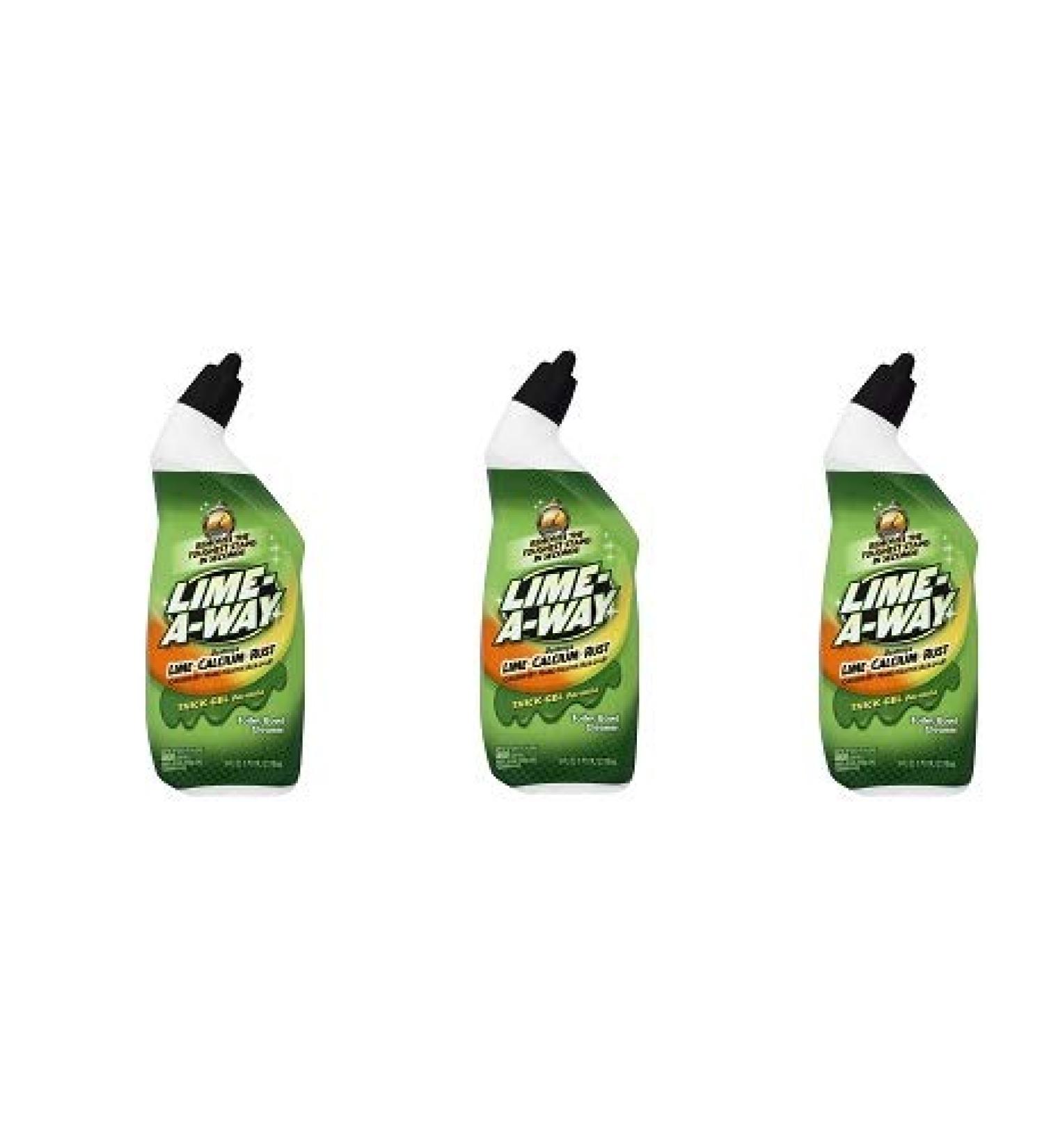Lime-A-Way Liquid Toilet Bowl Cleaner, 24 fl oz Bottle, Removes Lime Calcium Rust