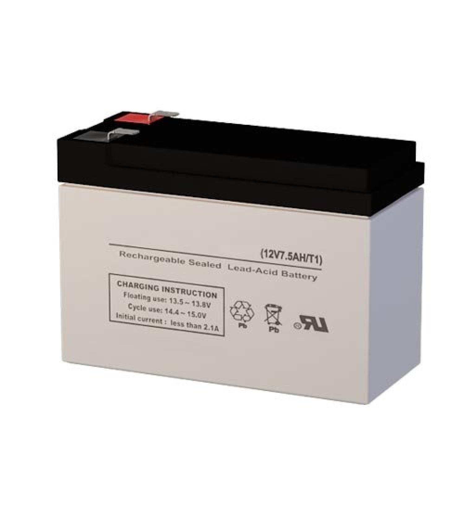 DJW12-7.2 12 Volt 7 AmpH SLA Replacement Battery with F1 Terminal