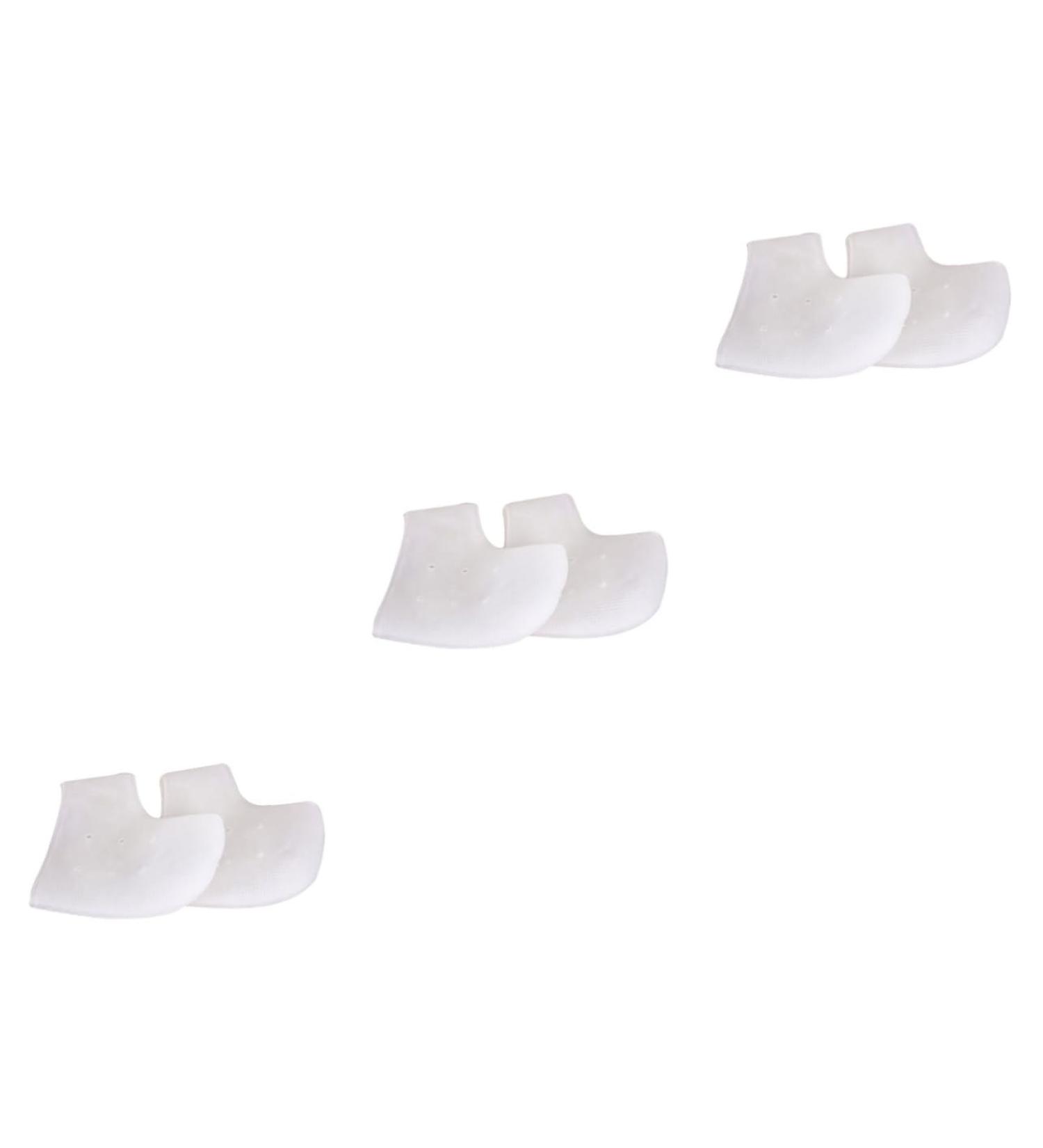 minkissy 3 Pairs Silicone Gel Breathable Socks Foot Protectors for feet Heel Support Socks Insoles for Plantar Heel Insole White Heel Sleeve Heel Support for Plantar Spa - Buy Online on SooperMarket.com