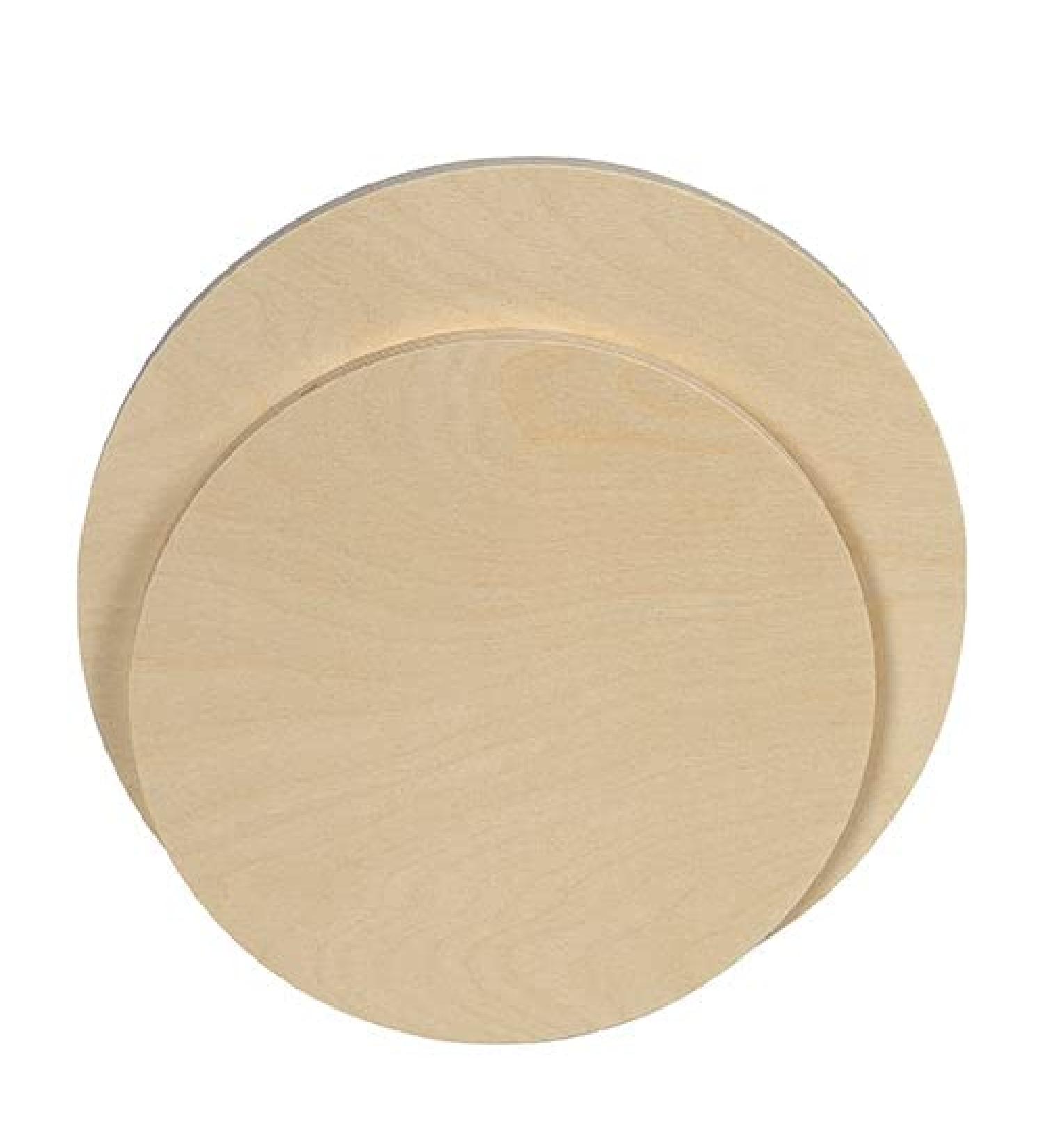 Trekell Wood Art Board Canvas - Baltic Birch Unfinished Round Wood Art Board Panel Planks for Painting Professional Grade Supplies & Materials (6 Diameter - 4 Piece Pack) 6 Round - 4 Pack