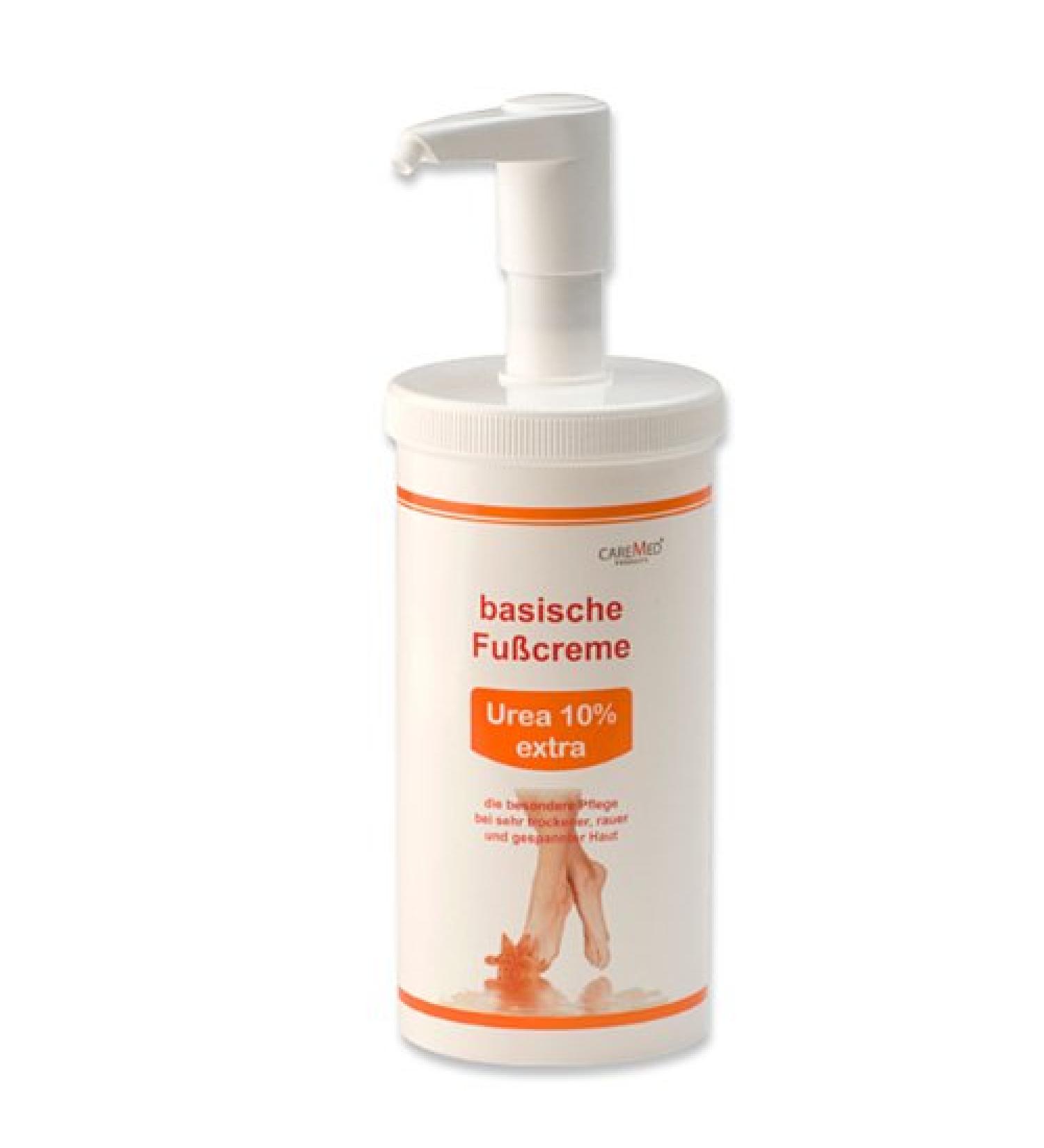 Caremed CareMed Urea 10 Extra basic foot cream for very dry rough feet pH value 8.0 foot care cream 450 ml with dispenser