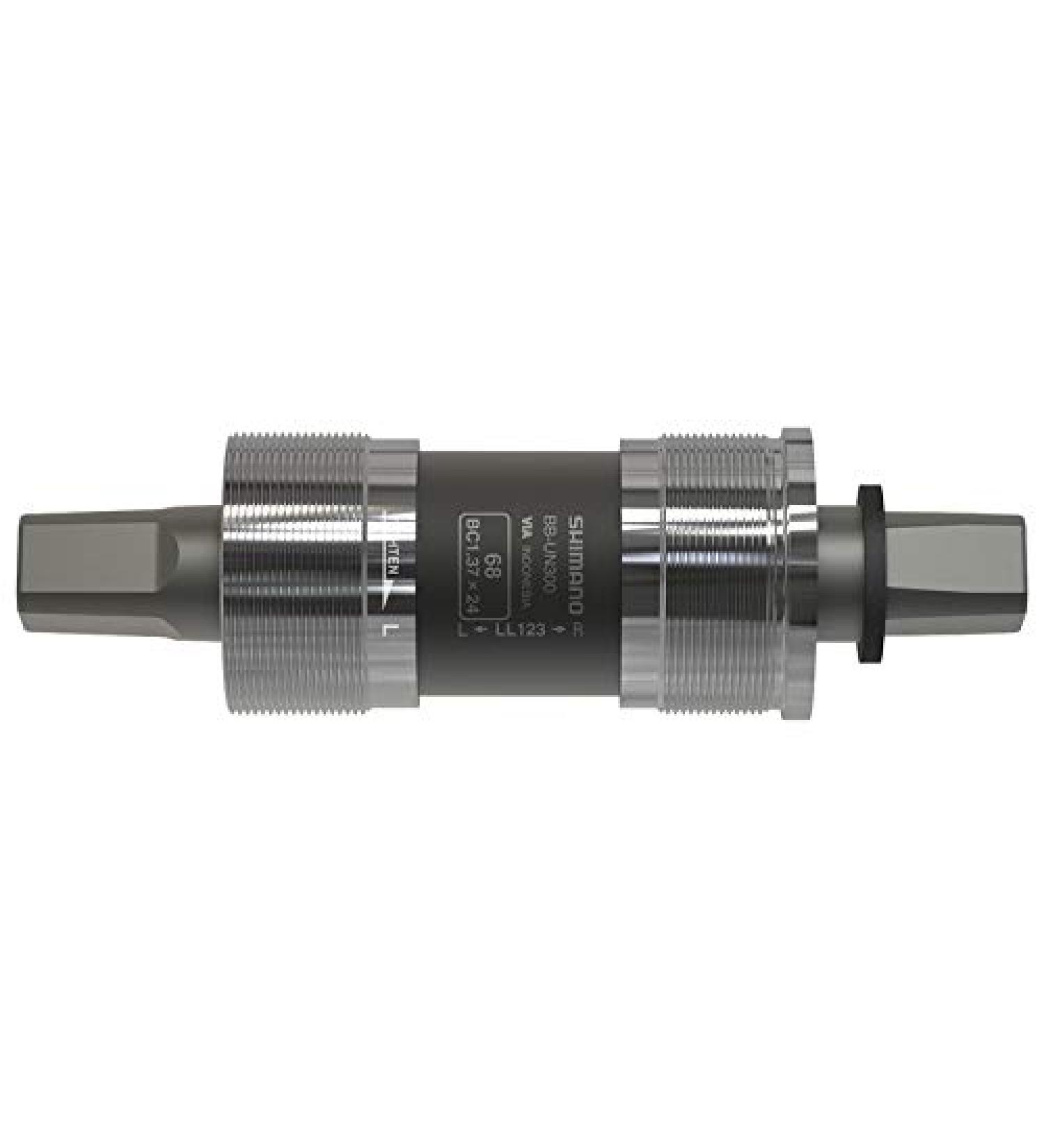 SHIMANO BB-UN300 Bottom Bracket - English, 68 x 113mm Spindle, Square Taper JIS