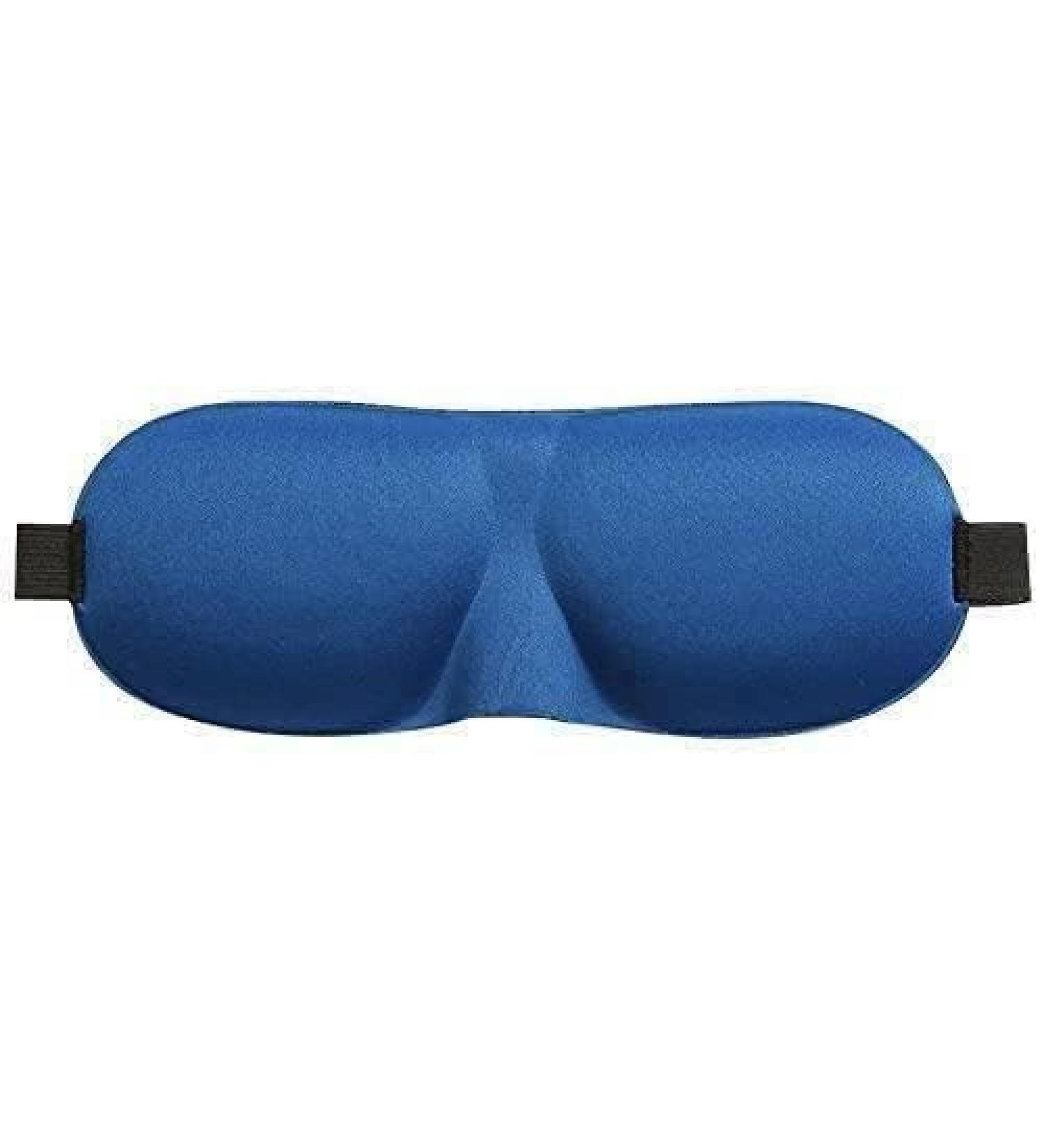 3D Natural Sleep Mask - Portable Eye Shade Cover for Travel - Soft Blindfold for Men and Women - Sapphire Blue - 1 Count - Buy Online on SooperMarket.com