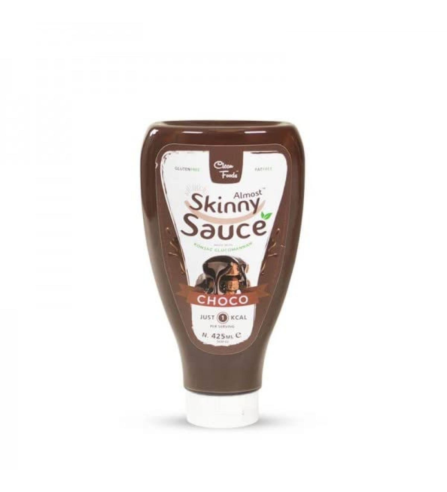 CleanFoods Almost Skinny Sauce Choco 9 x 425 ml I Chocolate Sauce e.g. for Pancakes Waffles I Only 26 Calories per 100 g Pack of 9 - Buy Online on SooperMarket.com