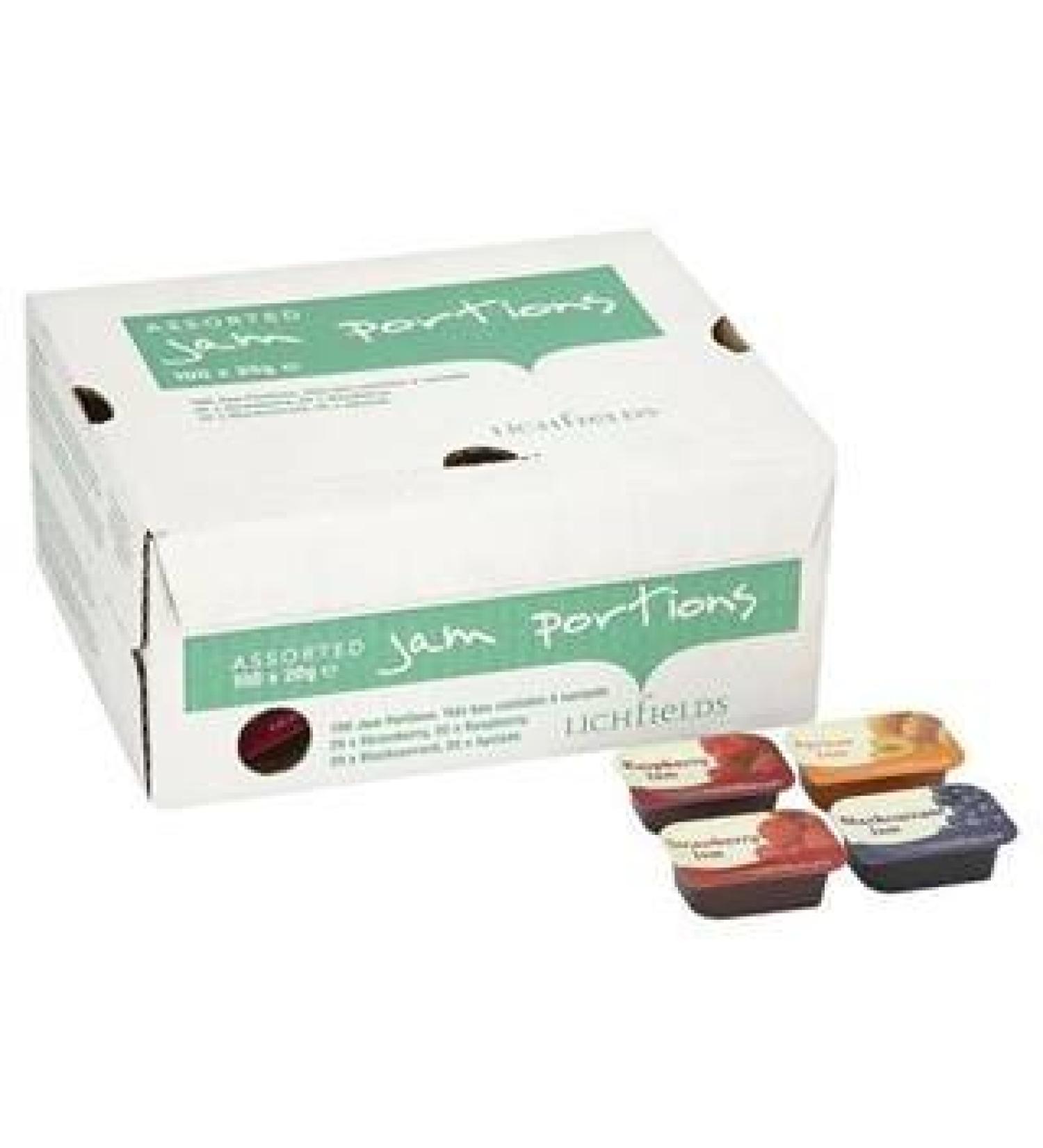 Lichfields Assorted Jam Portions 100 x 20g