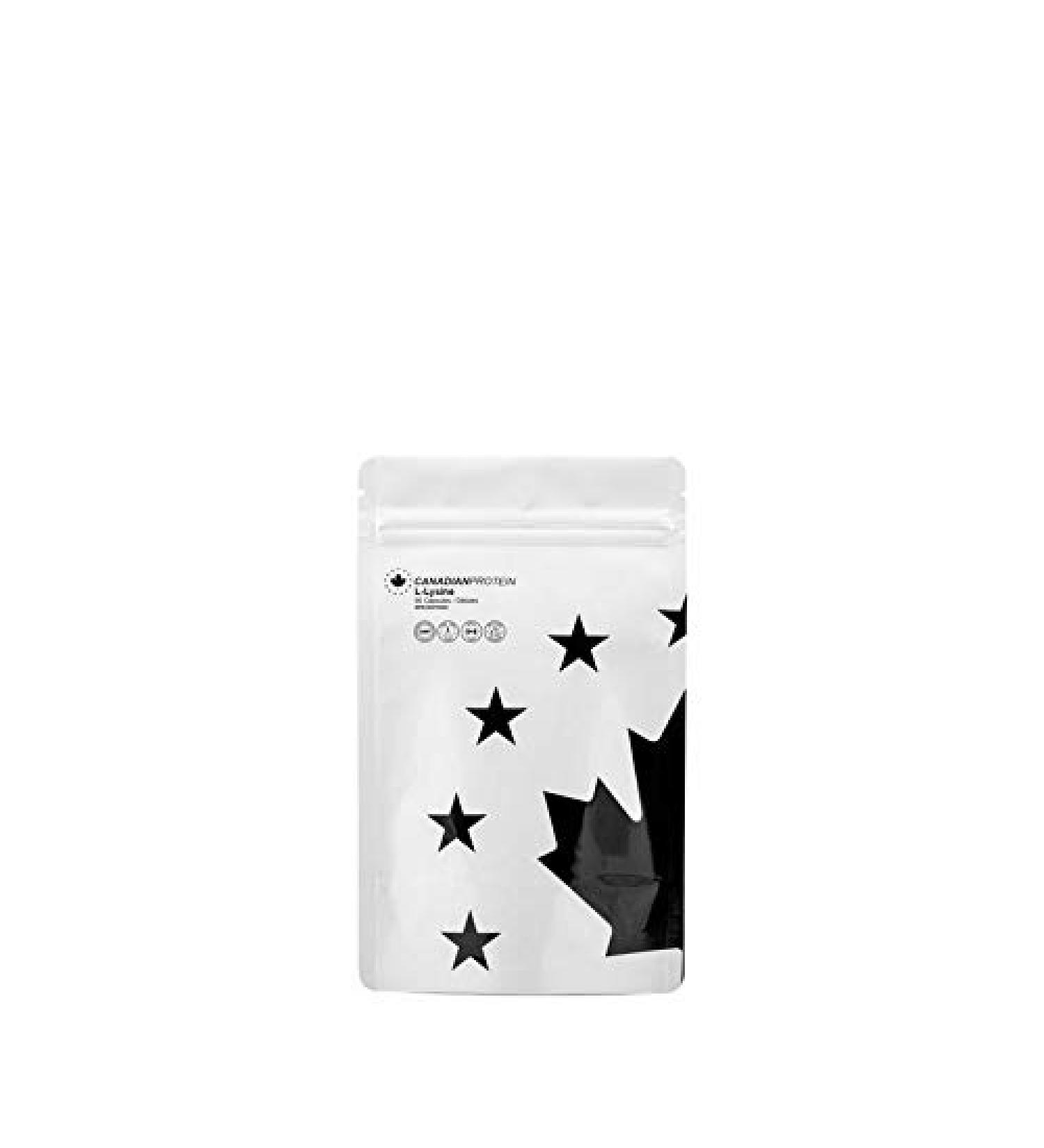 Canadian Protein Lysine Amino Acid 500mg Capsules | 90 Capsules | Commonly Used for Cold Sores Shingles Immune Support Respiratory Health Muscle Building Essential Amino Acid Supplement - Buy Online on SooperMarket.com