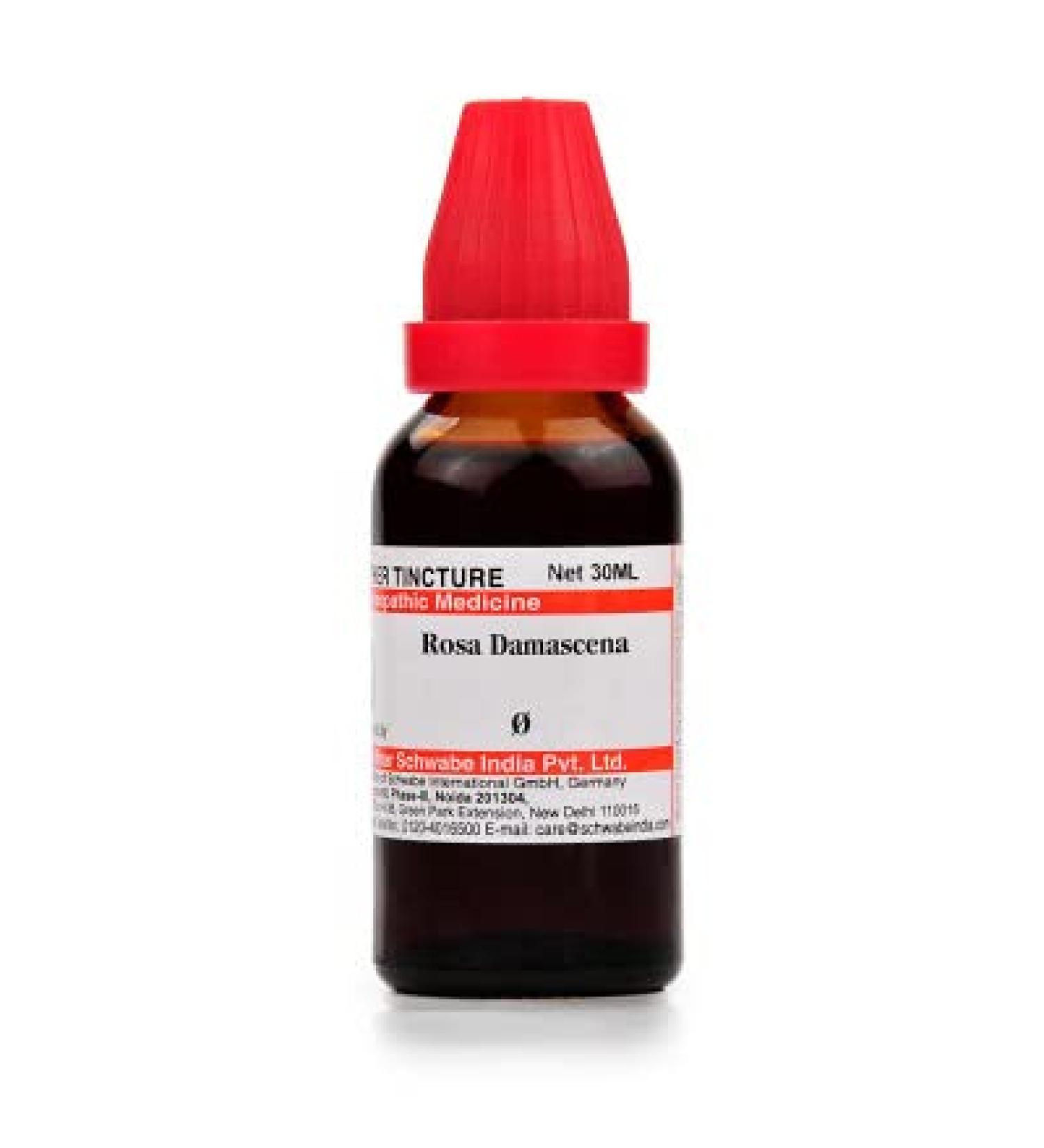 Willmar Schwabe India Rosa Damascena 1X (Q) (30ml) for Ear Complaints Raised Body Temperature / Free UJALA Eye Drops