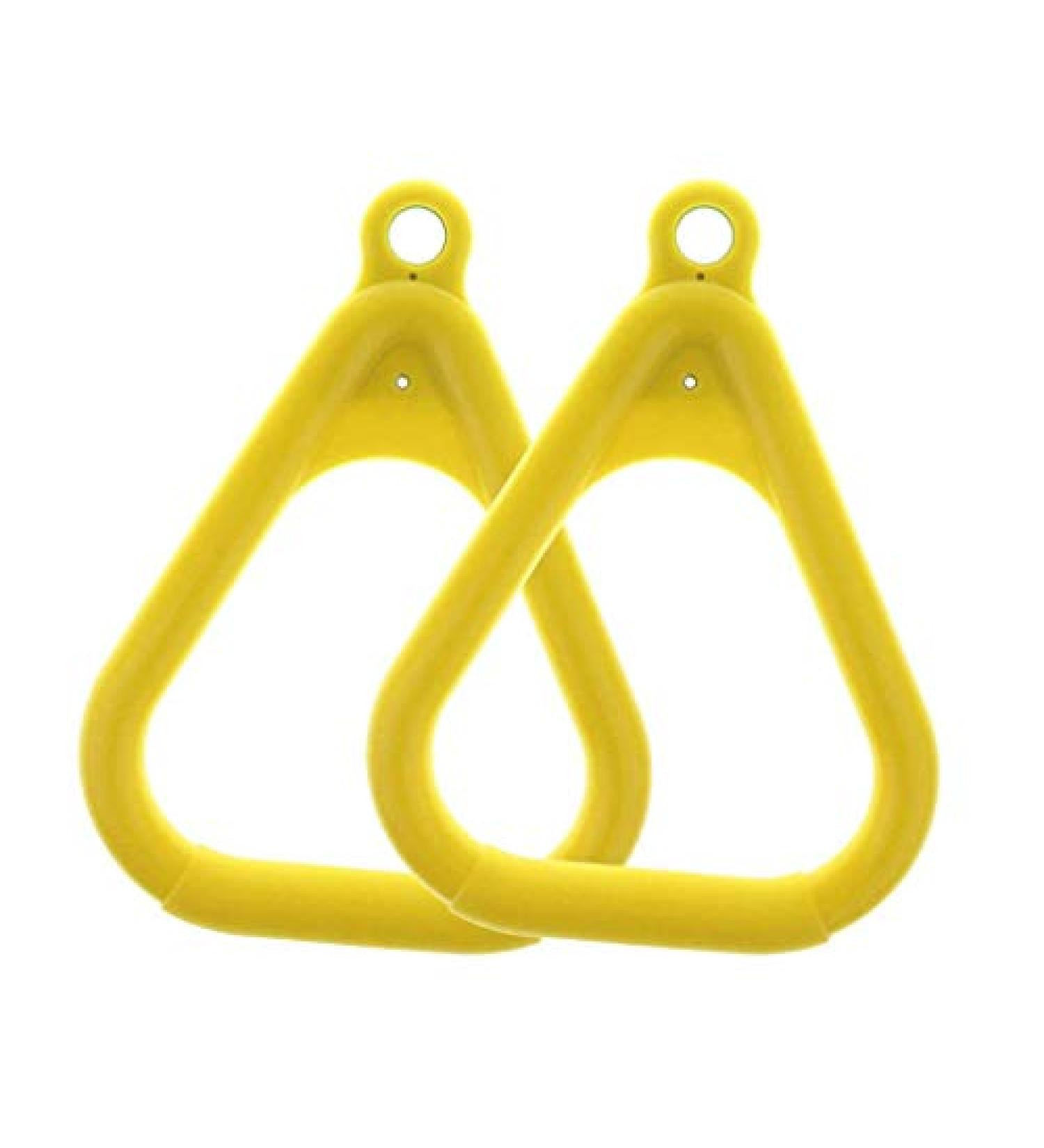 Swingset Playground Trapeze Rings Yellow Swingset Trapeze Rings Swing Accessories