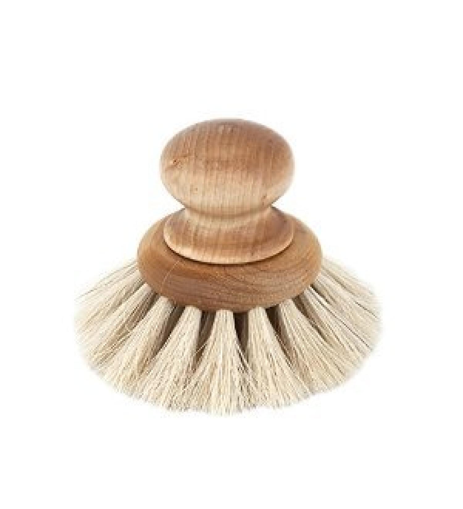 Iris Hantverk Birch and Horse Hair Round Dish Brush with Knob