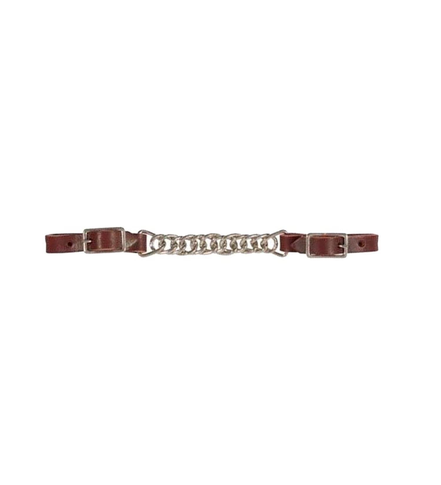 Circle Y Flat Chain Curb Strap Heavy Oil 3.5" - Buy Online on SooperMarket.com