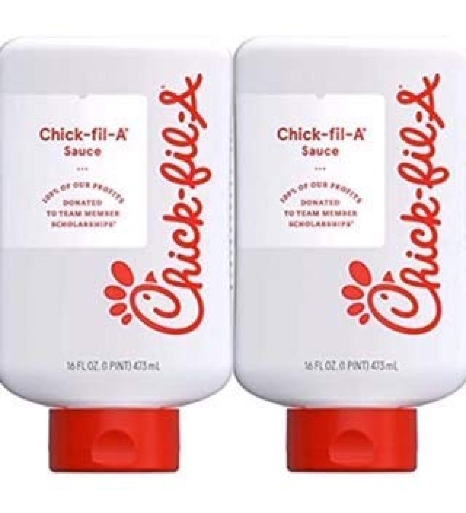 SET OF TWO Chick-fil-A Sauce 16 Oz Limited Edition Dipping Sauce Bottles