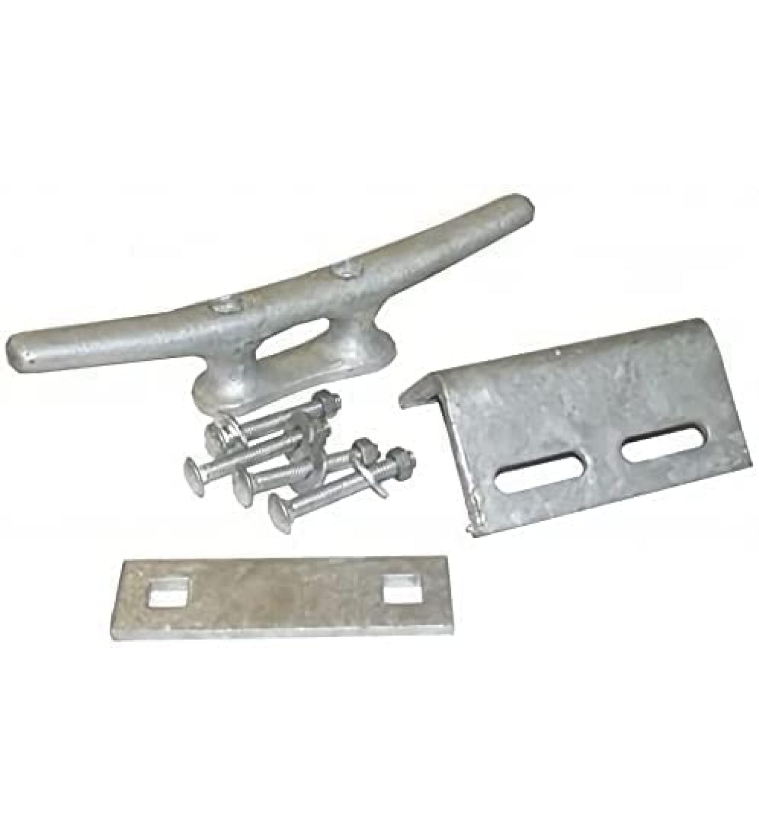 Dock Hardware 10" Cast Iron Dock Cleat Set with Mounting Hardware