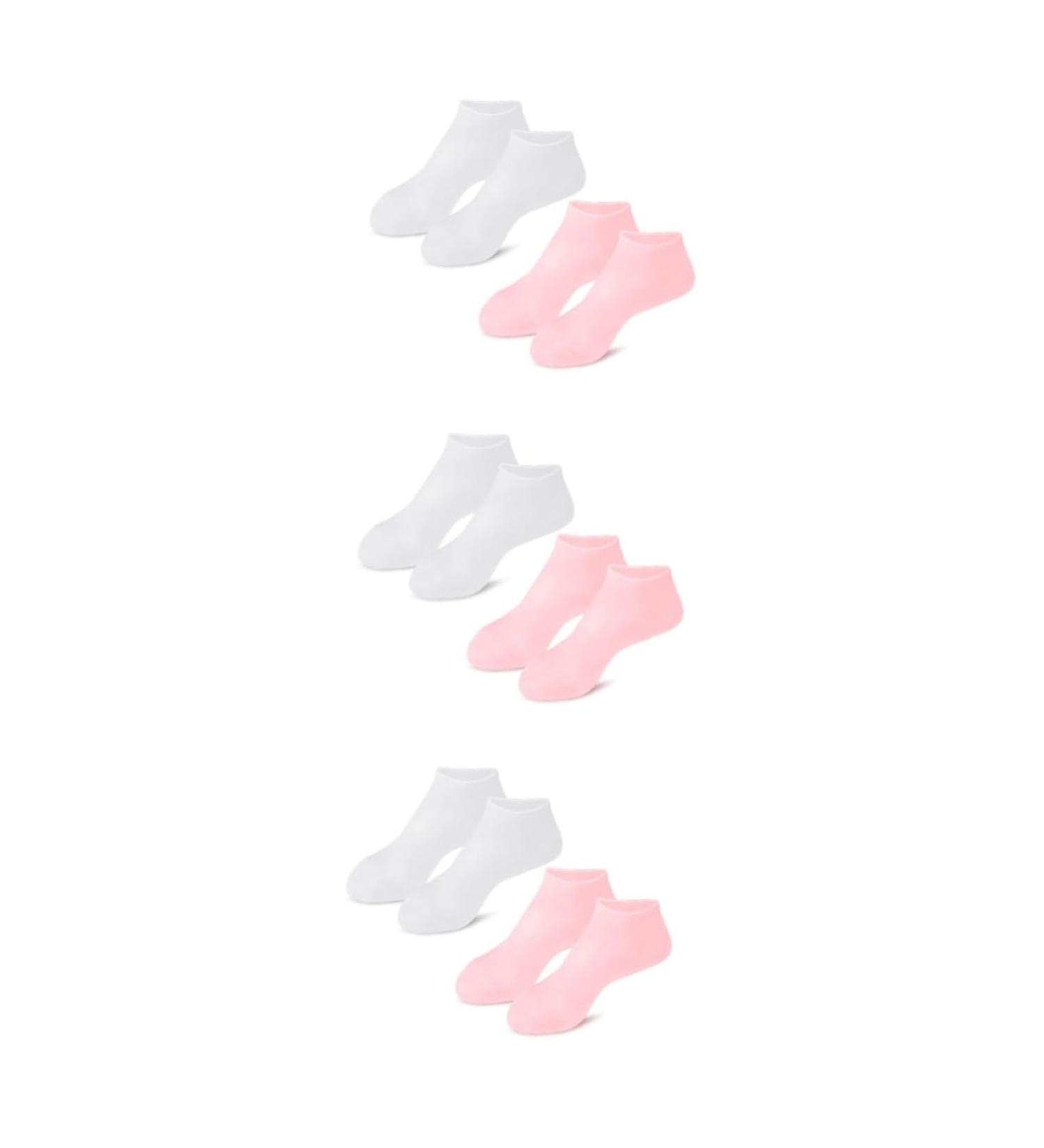 FOMIYES 6 Pairs Exfoliating Moisturizing Socks Foot Heel Socks for Dry Cracked Feet Heal Socks Spa Socks Cuticles Socks Cracked Heel Lotion Pedicure Sebs Cosmetic Miss Skin Friendly - Buy Online on SooperMarket.com
