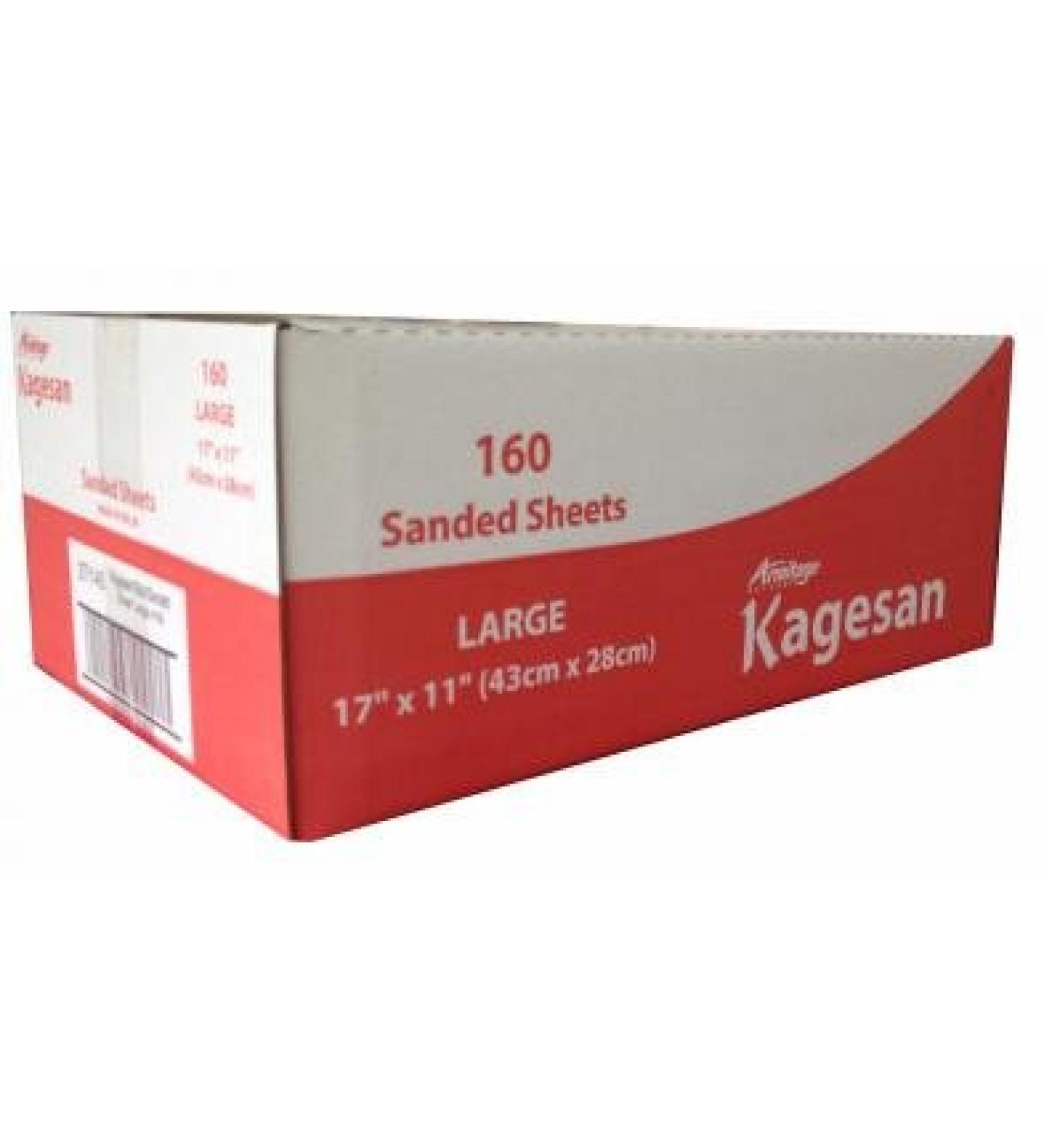 Kagesan Bulk Sanded Sheets Red 17 X 11 (43 X 28cm) Clear