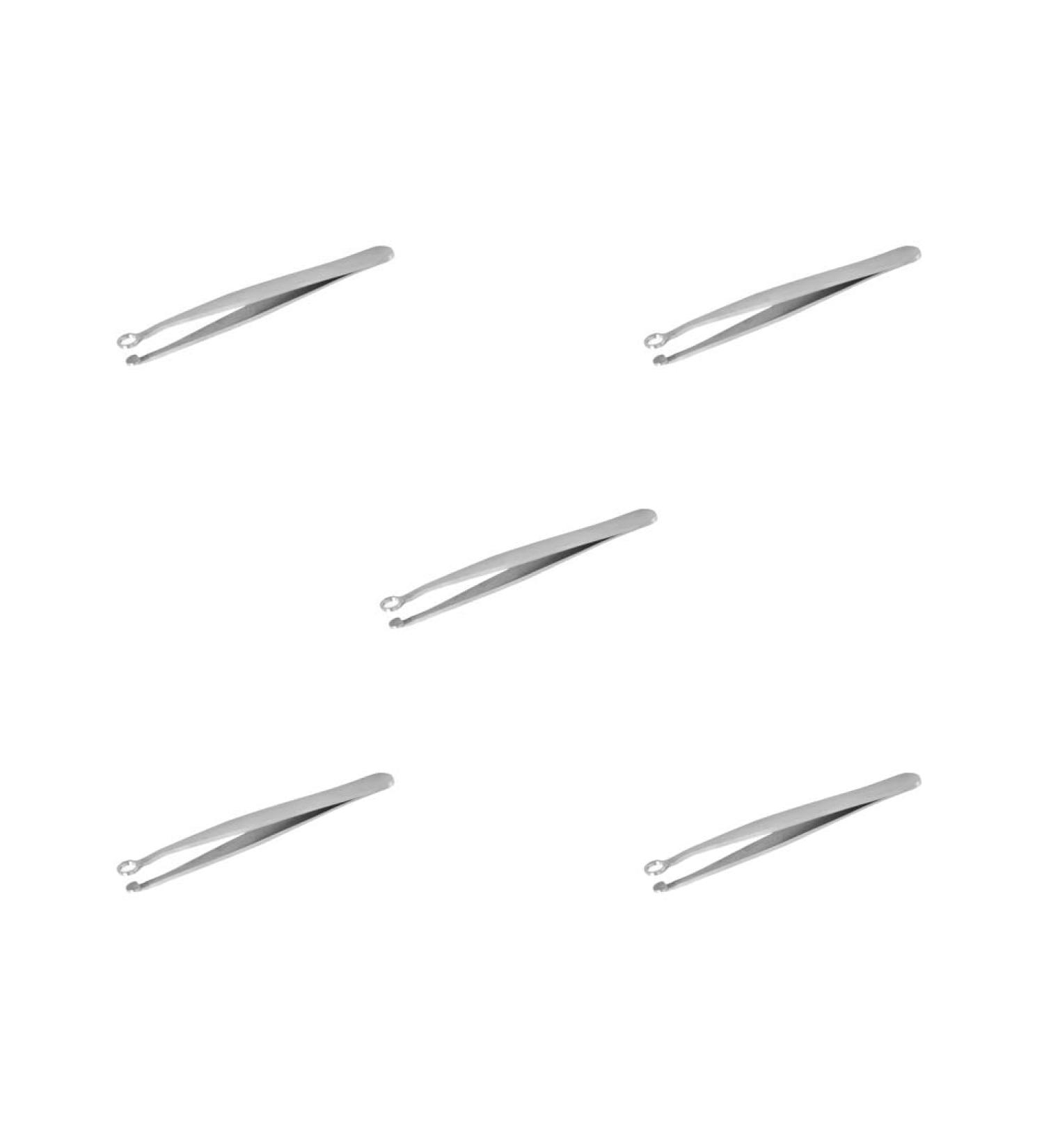 Buy 5-Pack Stainless Steel Nose Hair Trimming Tweezers & Razor Set - Silver - Quality Grooming Tools for Men & Women - International Shipping Available - Buy Online on SooperMarket.com