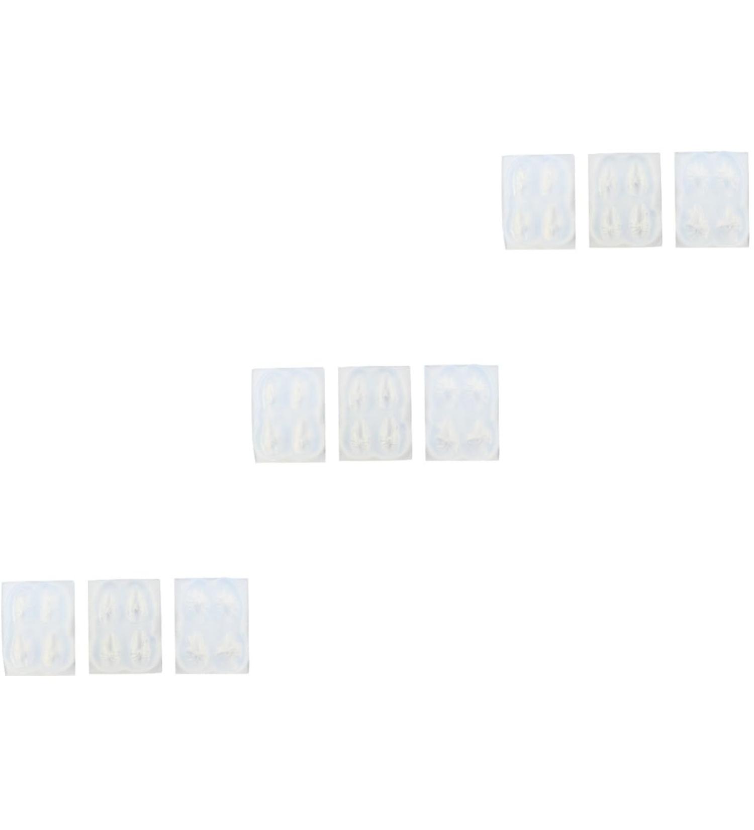 FOMIYES 9 Sets Body Silicon Nail Art Mold Decor Silicone Molds Nail Diy Template Led Eyebrow Clip 3d Silicone Mold Diy Nail Art Mold Nail Making Mold Diy Silicone Mold Three-dimensional - Buy Online on SooperMarket.com