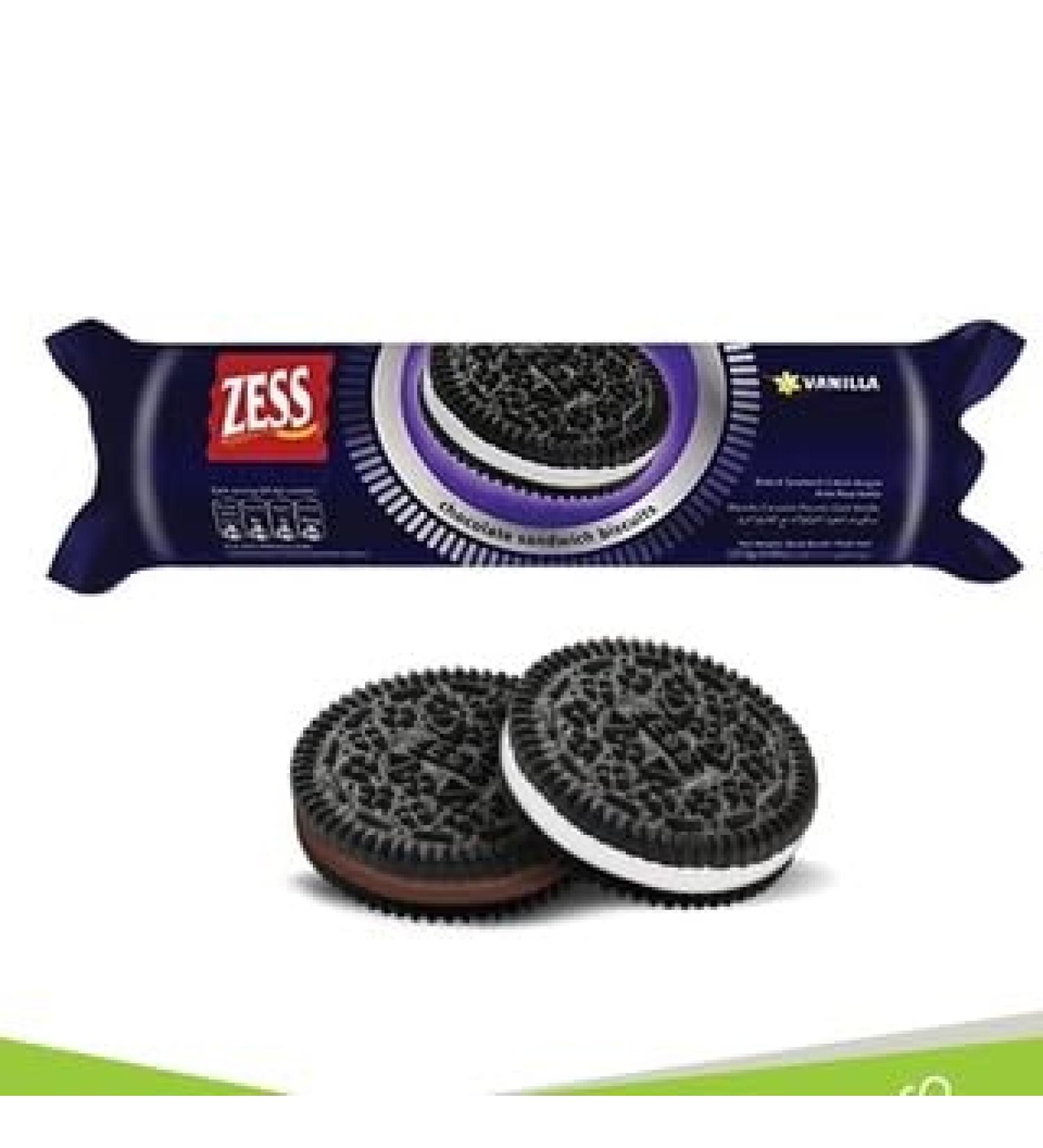 ZESS Cream Sandwiches Cookies 127.4gmx1pkt (Vanilla/Choco) (MY) - Buy Online on SooperMarket.com