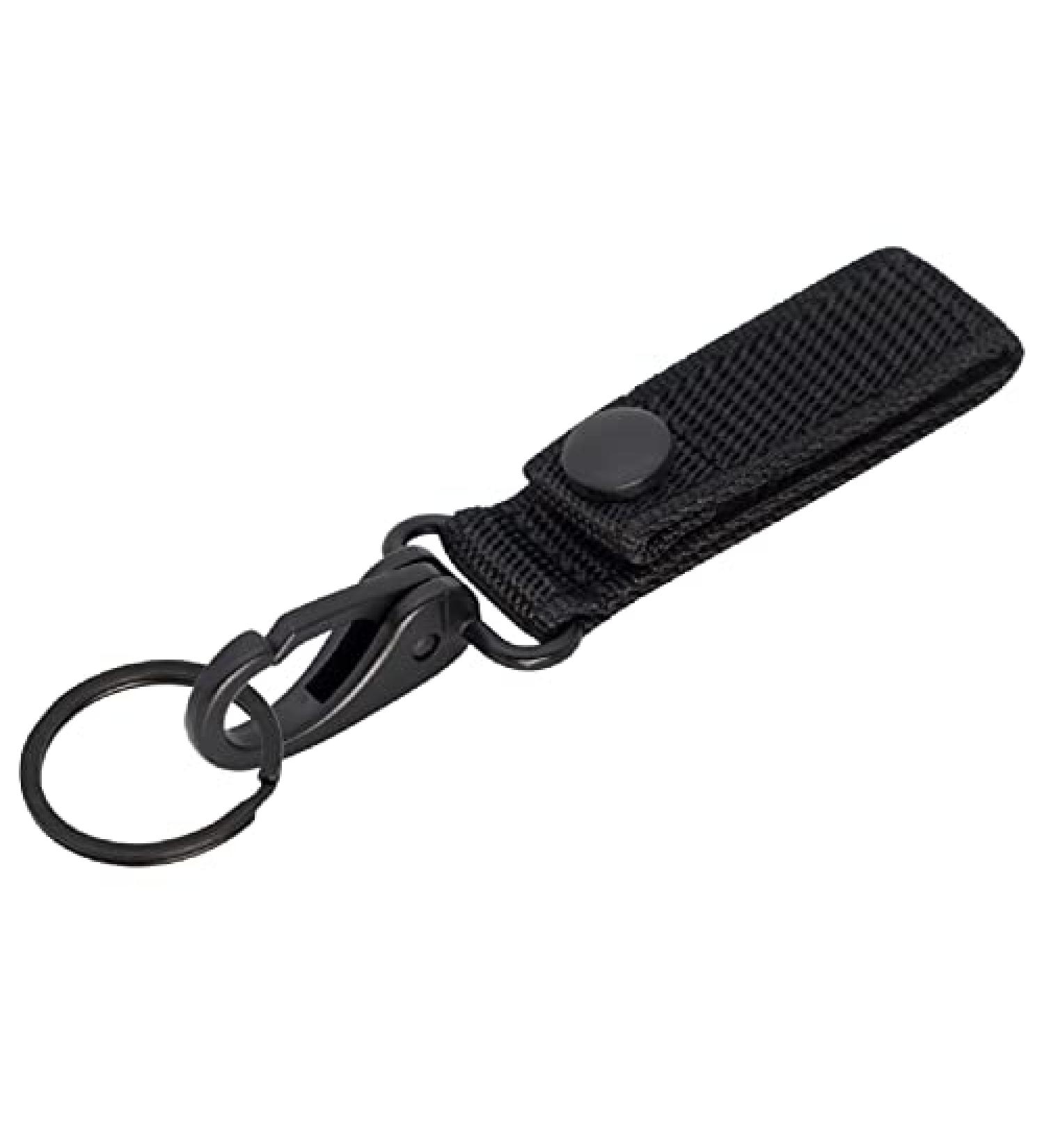 Dotacty Heavy Duty Belt Keeper Clip Key Holder with Nylon MOLLE Strap - Black - Buy Online on SooperMarket.com
