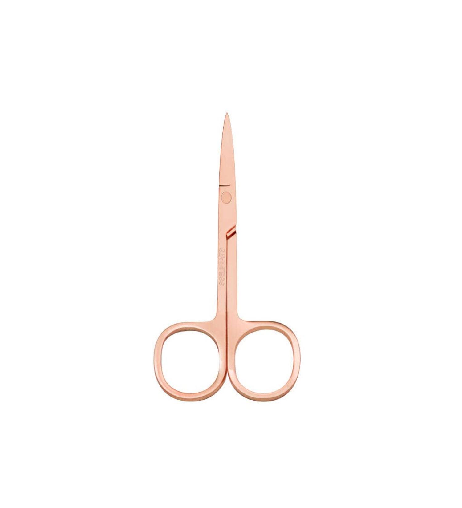 IOIUSKKU Nail Cuticle Nippers Stainless Steel Scissors Eyebrow Trimmer Trimming Tool Plated Rose Gold - Buy Online on SooperMarket.com