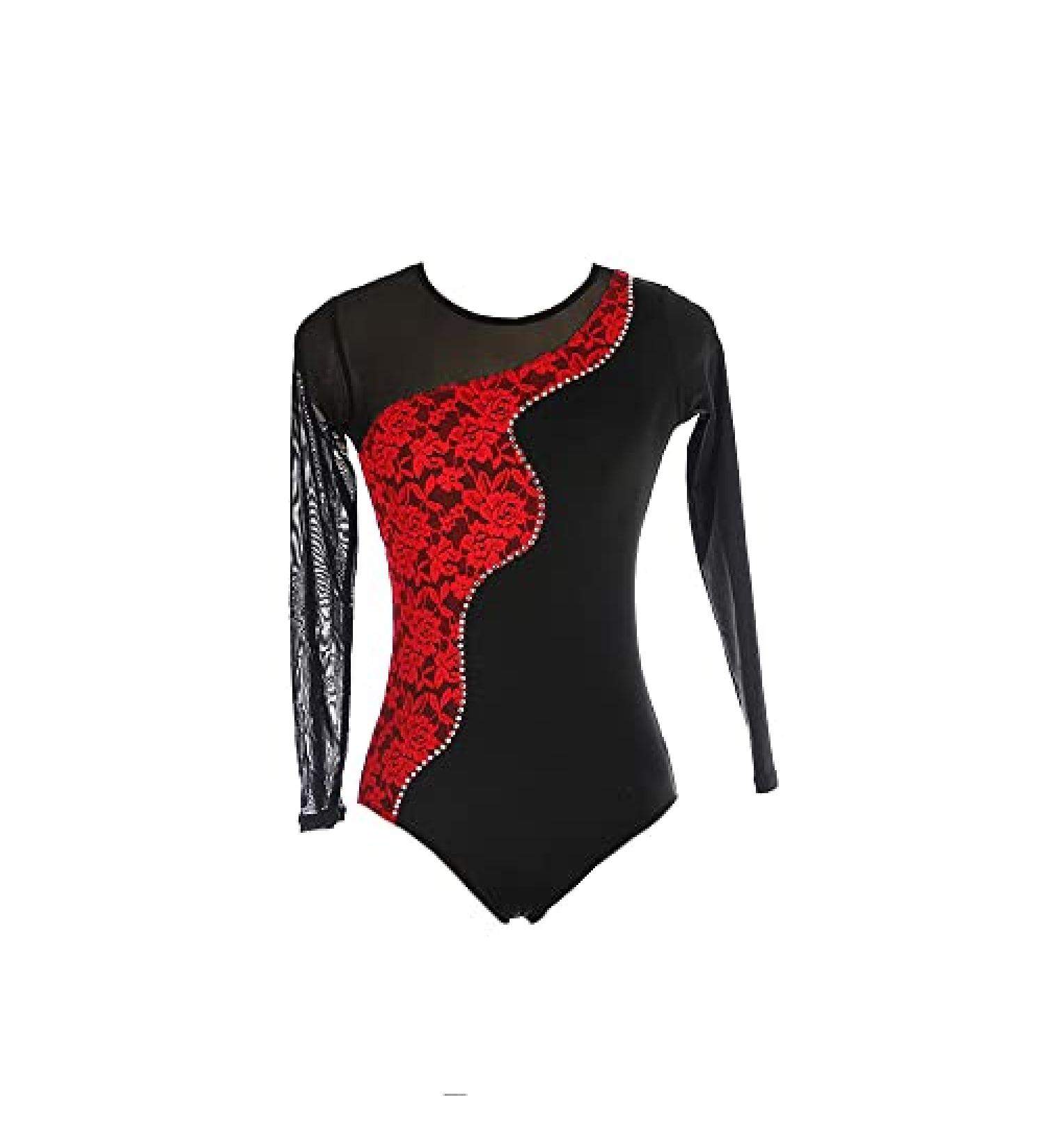 LIUHUO Men's Black Patchwork Gymnastics Leotards - Customizable Competition Training Suit - Buy Online on SooperMarket.com