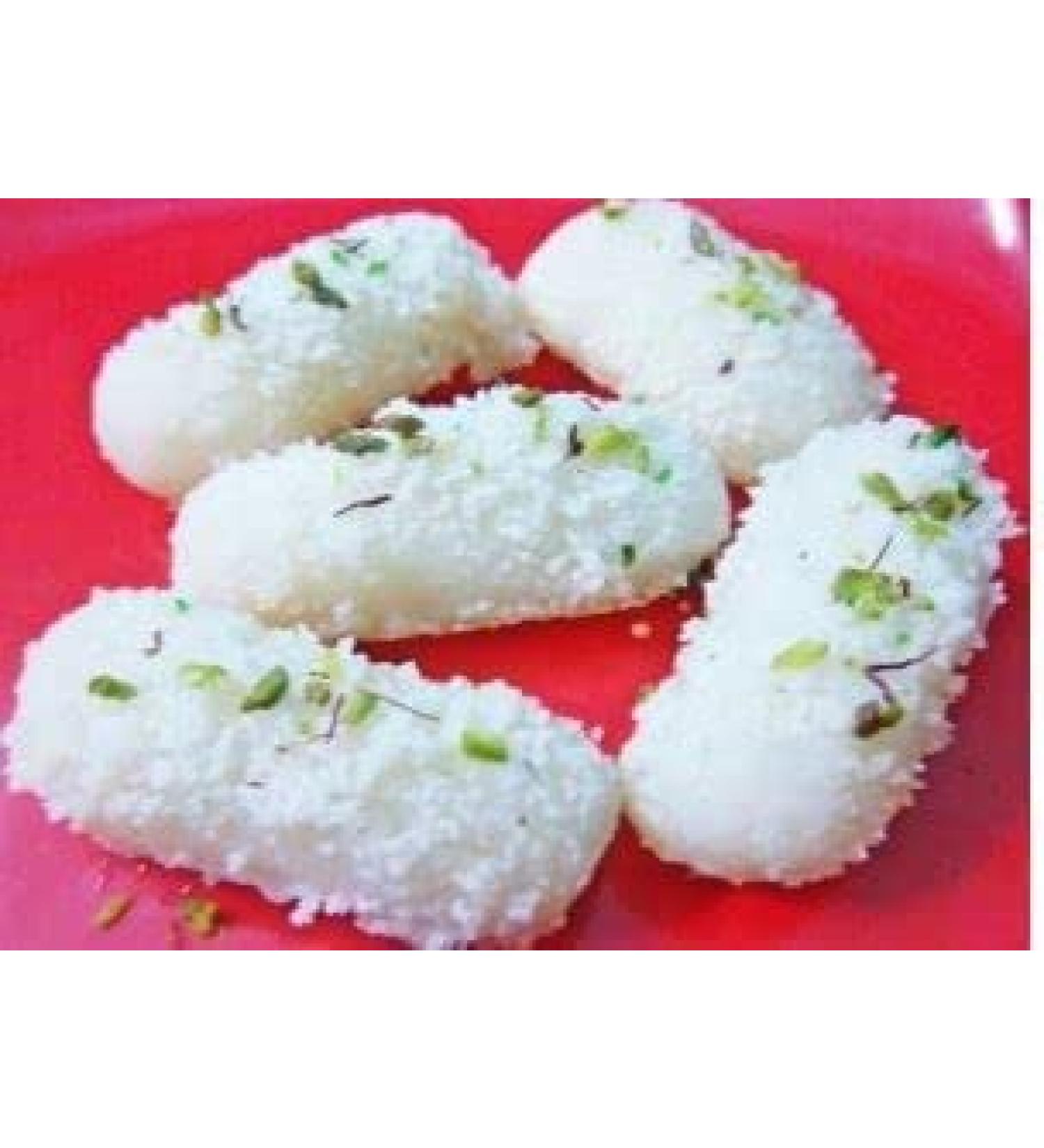 White Chum Chum Coconut 250g Indian Traditional Sweet Best Gift For All Occasions Raksha Bandhan Marriage Diwali Holi Ganesh Chaturthi Festival Treat For Family & Friends