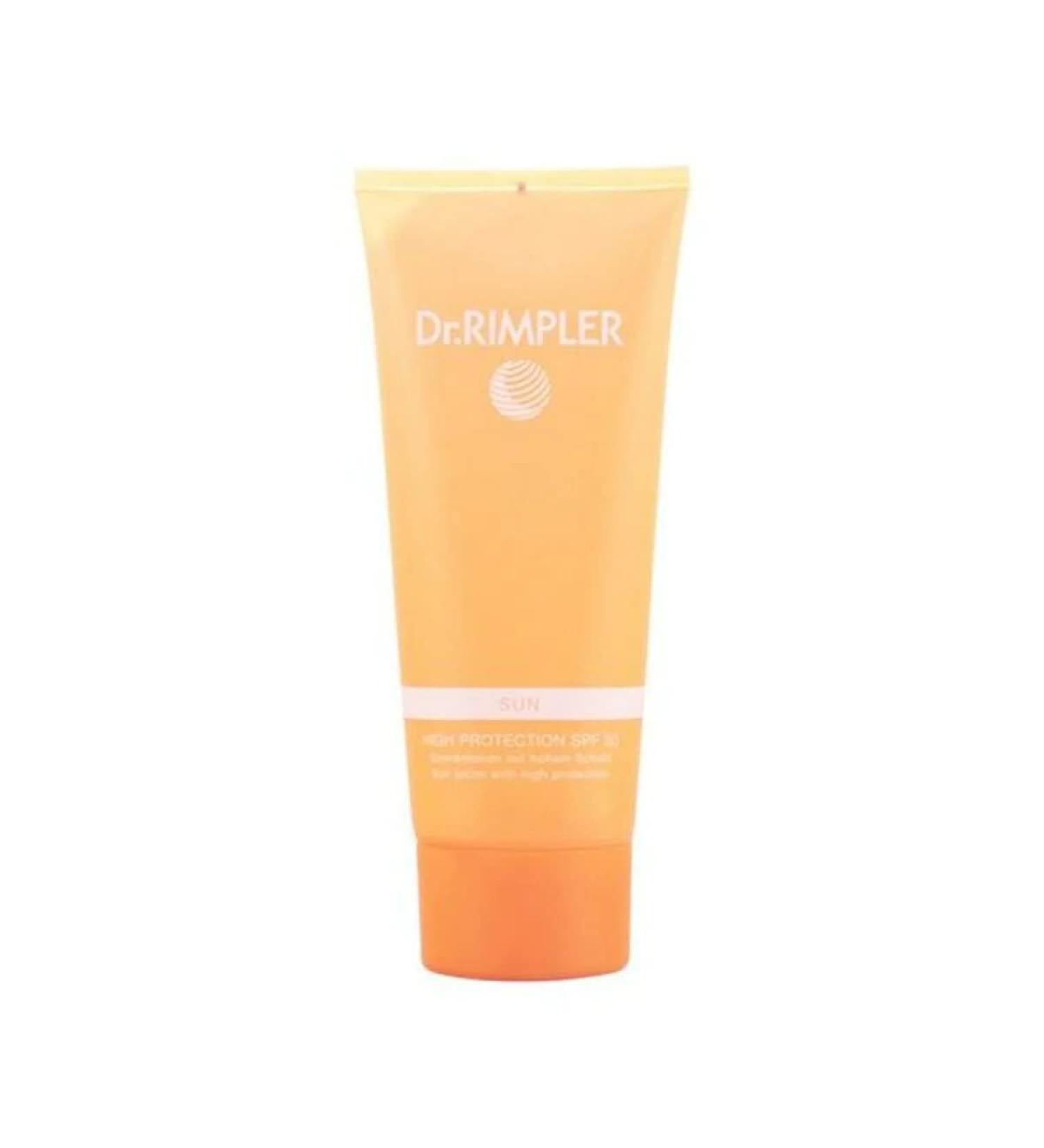 Dr.Rimpler sunscreen LSF 30 i waterproof and weld -resistant i light sun milk for light sensitive skin skin -friendly 200ml