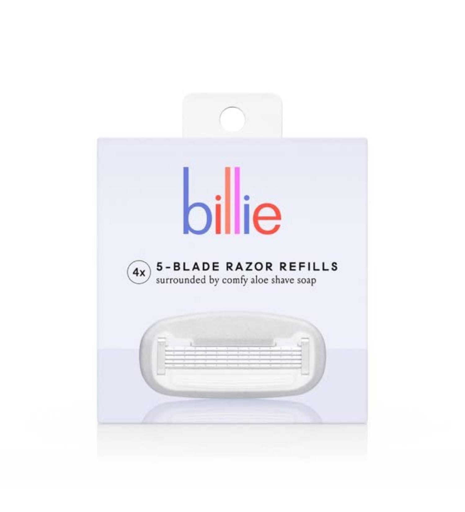 Billie Razor Refills 5-Blade - 4 Count (Pack of 1) - Buy Online on SooperMarket.com