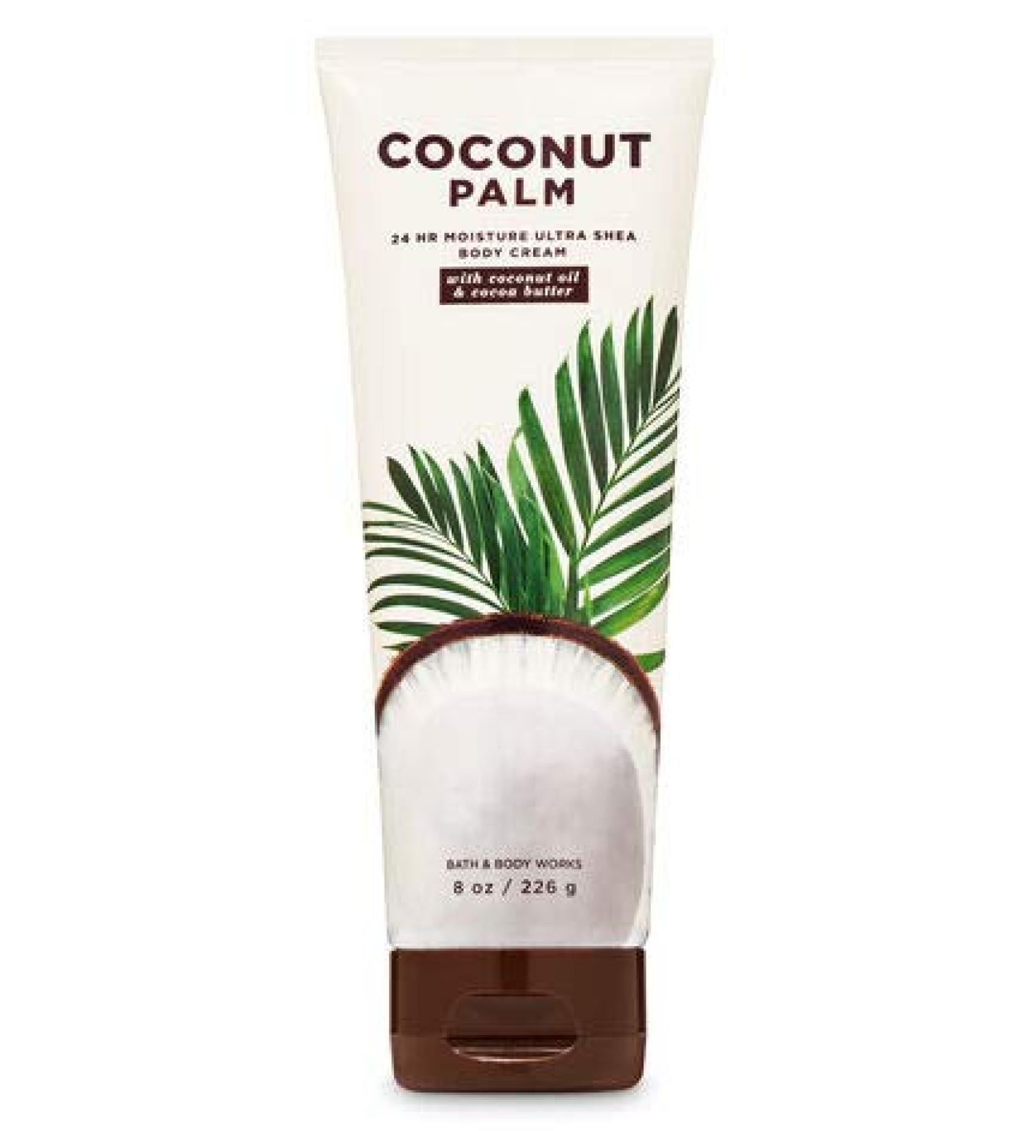 Bath and Body Works Coconut Palm Ultra Shea Body Cream 8 Ounce Spring 2020