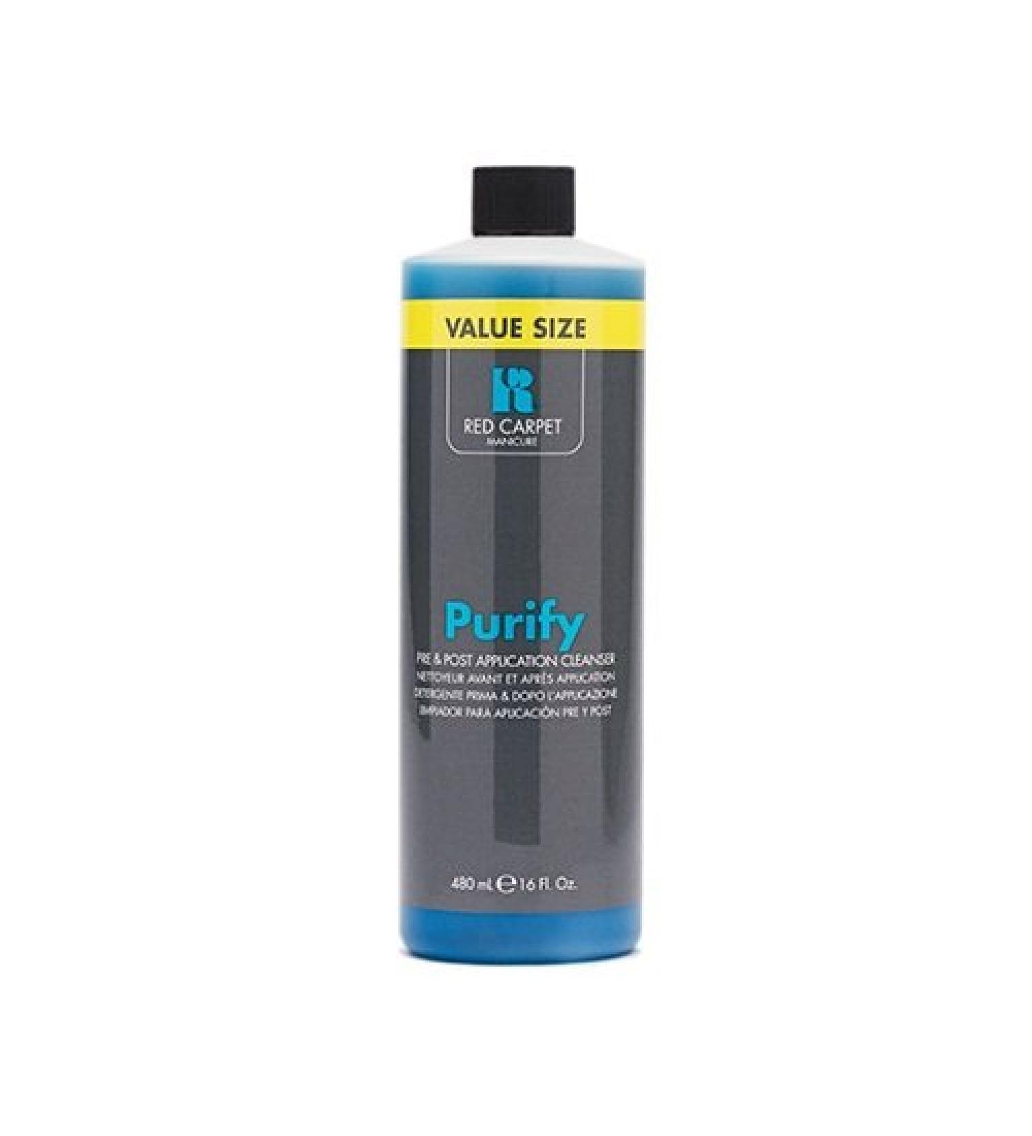 RC Red Carpet Manicure Purify Pre & Post Application Cleanser  16 Fl. Oz.