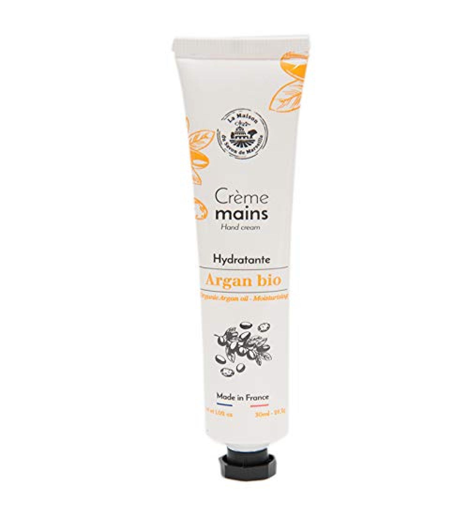 Hand cream organic argan oil tube 30 ml - Maison du Savon de Marseille
