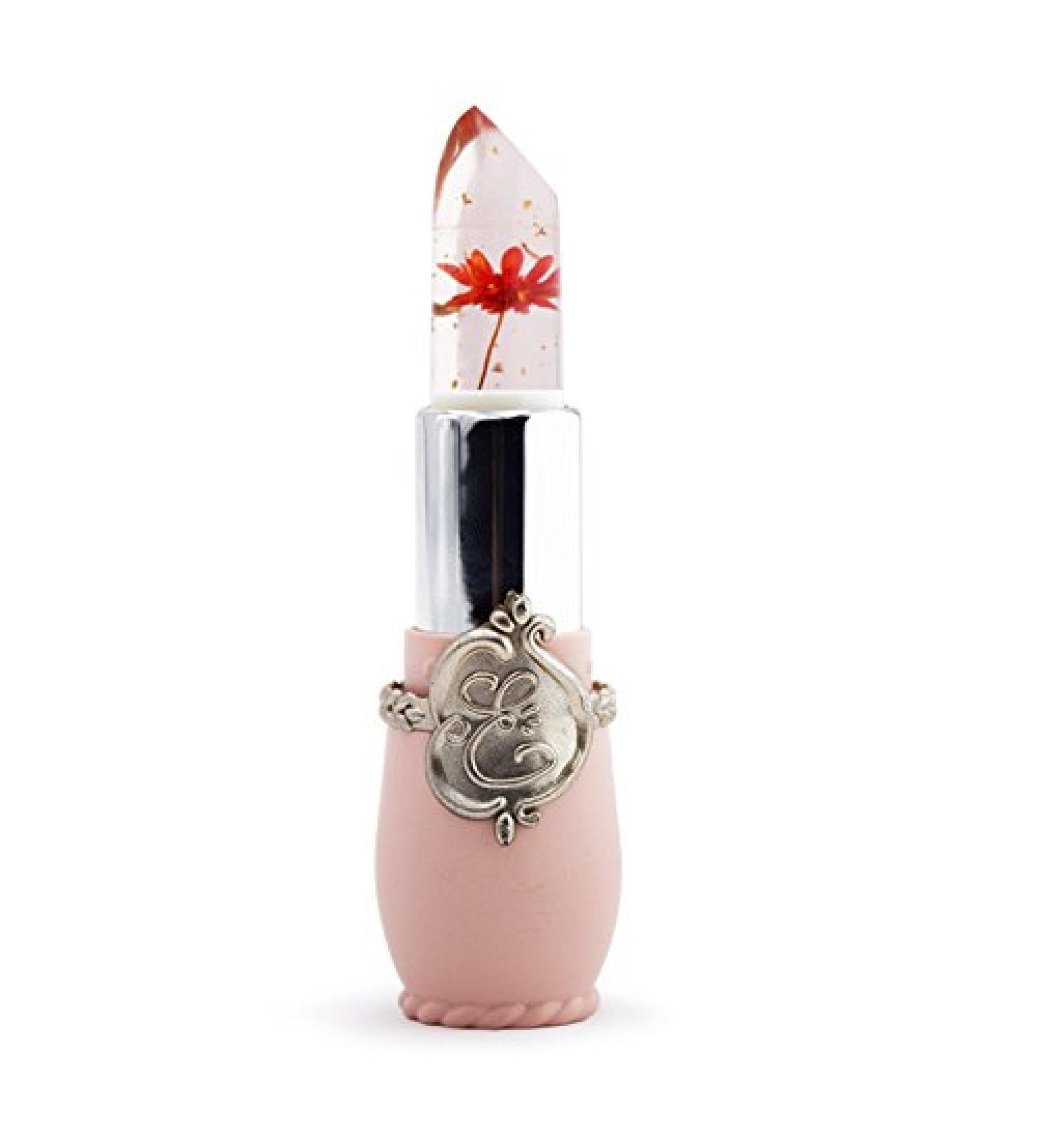 Beauty Flower Crystal Jelly Lipstick Temperature Change Color Lip Balm red - Buy Online on SooperMarket.com