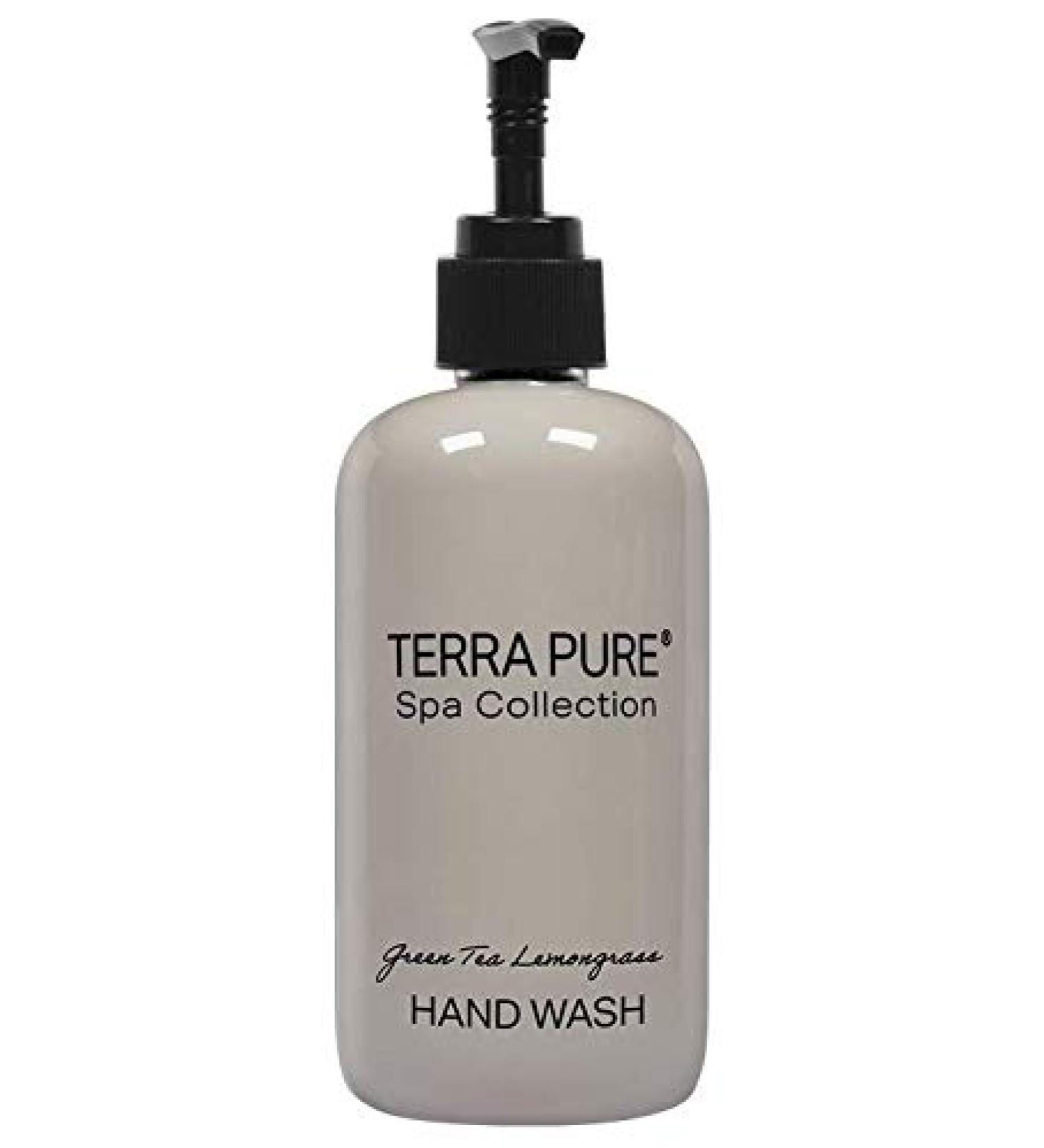 Terra Pure Green Tea Hand Wash | Spa Collection | Hotel Amenities in Pump Bottle | 10.14 oz. / 300 ml (Single Bottle)