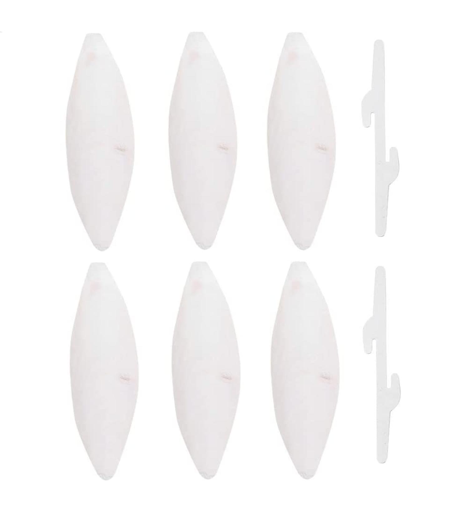 6 Pieces Bird Cuttlebone Toys Parrot Chew Calcium Toy Chewing Cuttlefish Bone with Metal Holder Bird Pet Molar Toy for Parrots Cage Birds Reptiles Tortoises Snails - Buy Online on SooperMarket.com