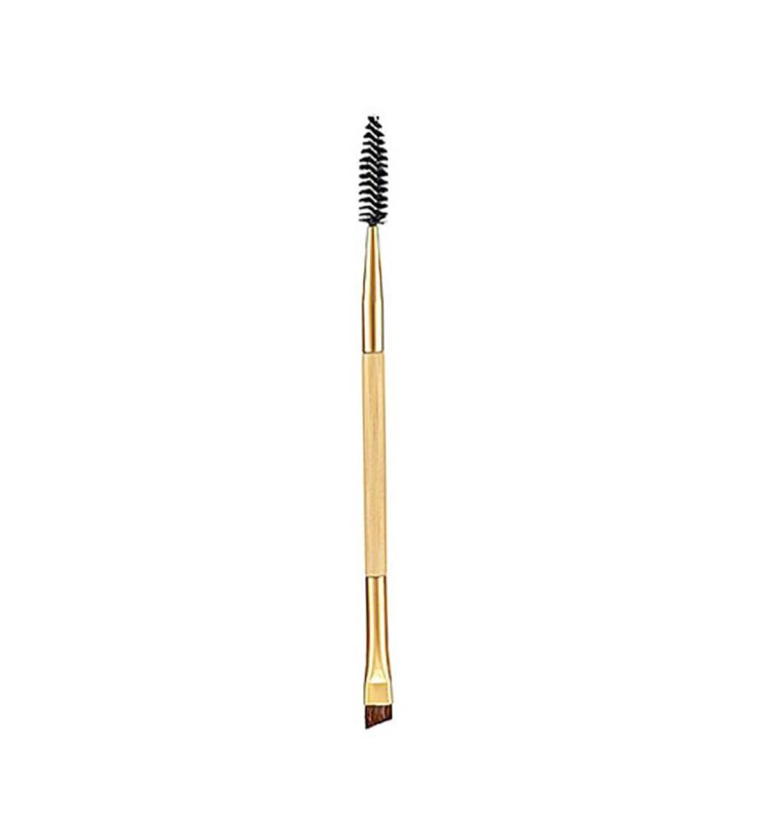 1PC Bamboo Handle Duo Eyebrow Brush & Mascara Comb - Eco-Friendly Makeup Tool for Women & Girls - Buy Online on SooperMarket.com