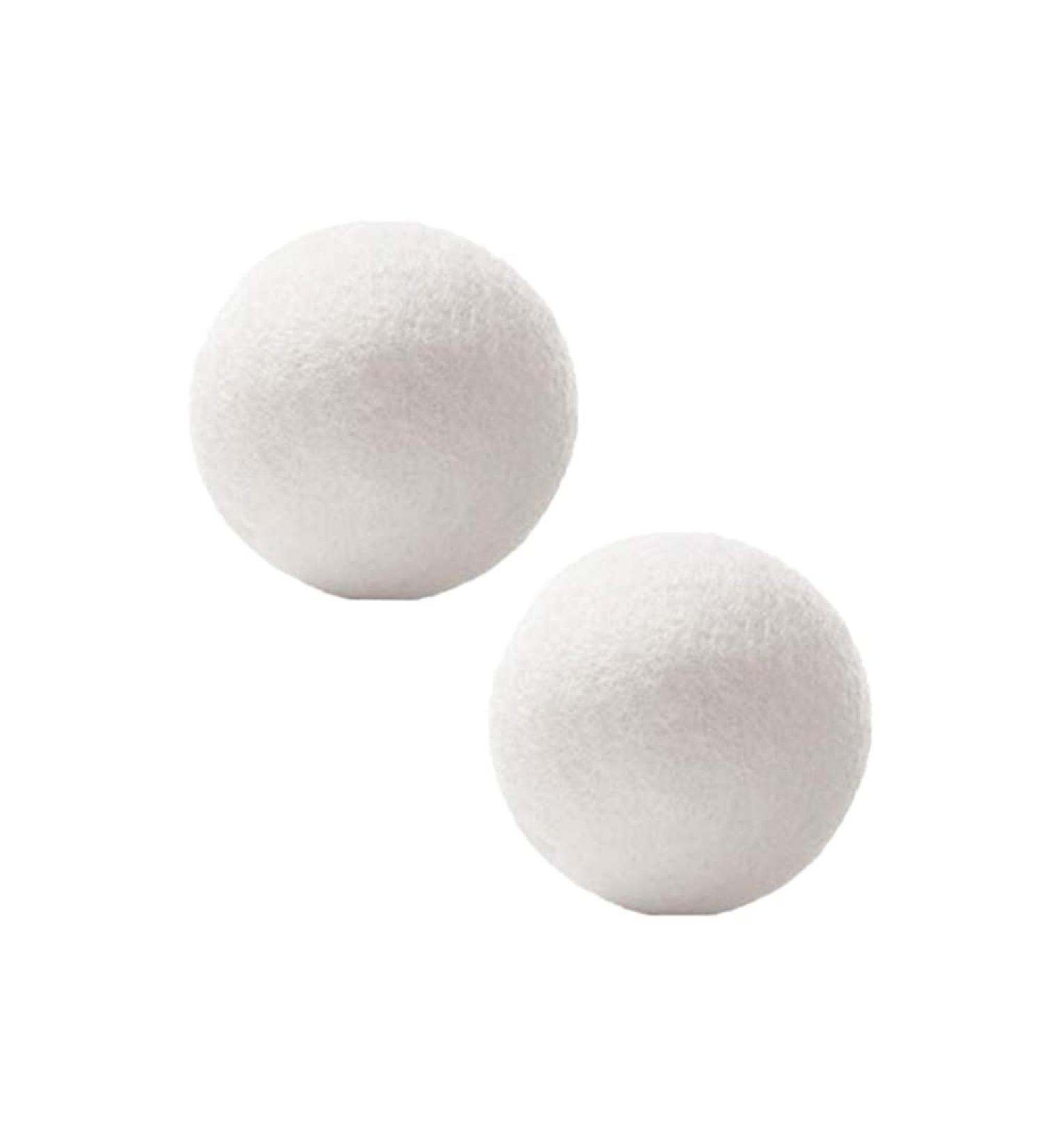 Organic Wool Dryer Balls - Natural Laundry Balls for Chemical-Free Softening, Wrinkle Reduction, and Faster Drying (2 Pack) - Buy Online on SooperMarket.com
