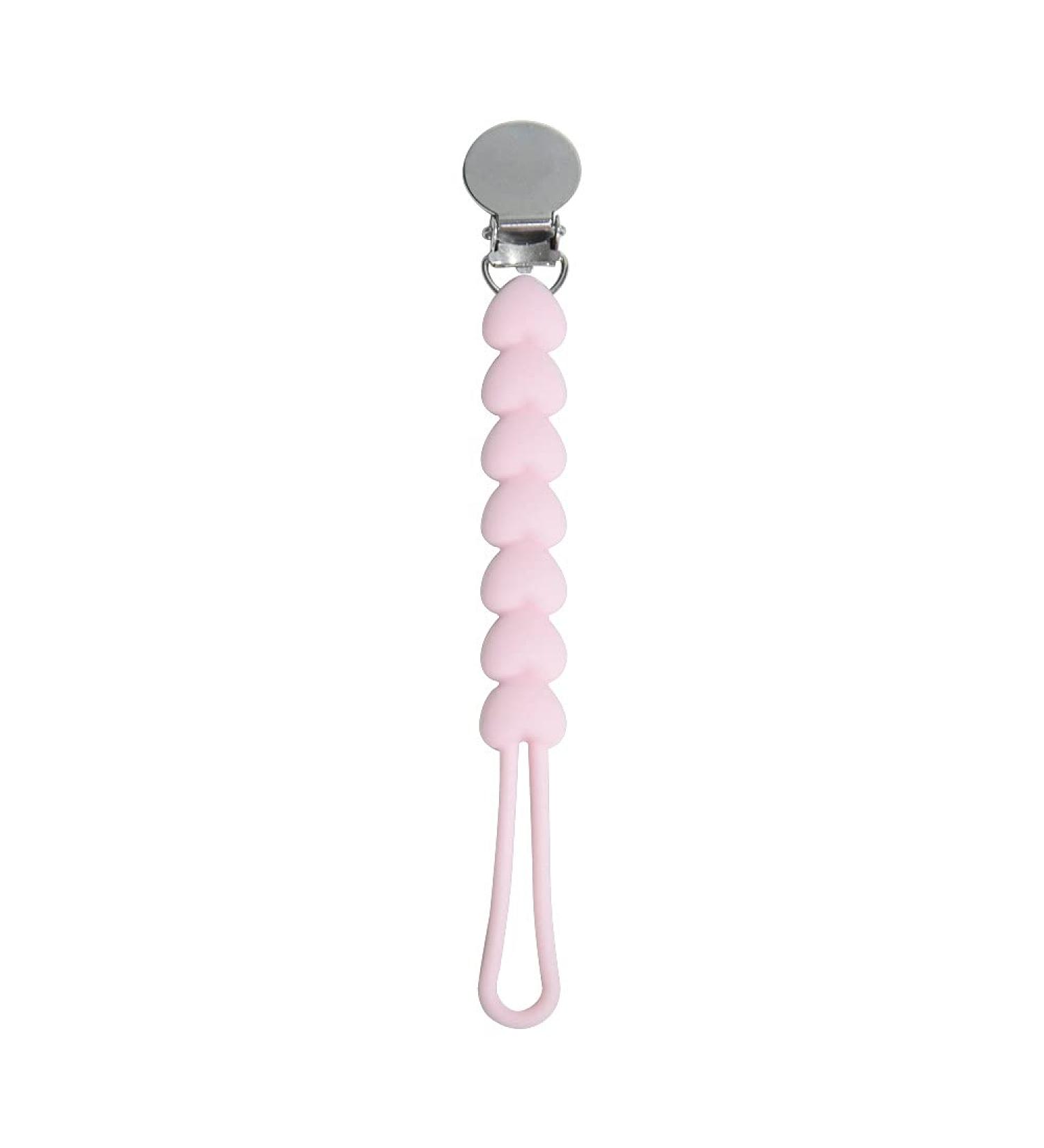 JIANIAO Silicone Pacifier Clip - 100% Silicone Strap for Pacifiers, Teethers & Toys - Buy Online on SooperMarket.com