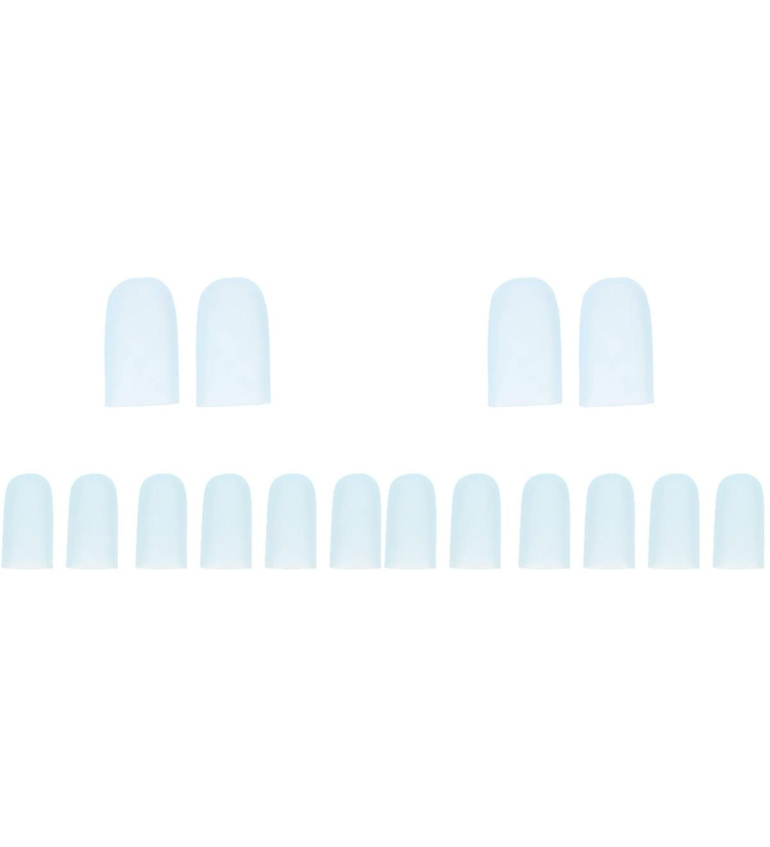 8 Pairs of Silicone Toe Spreaders for Calluses and Corns - Breathable and Stretchy Toe Sleeves for Pain Relief - 5.6x2cm - Buy Online on SooperMarket.com