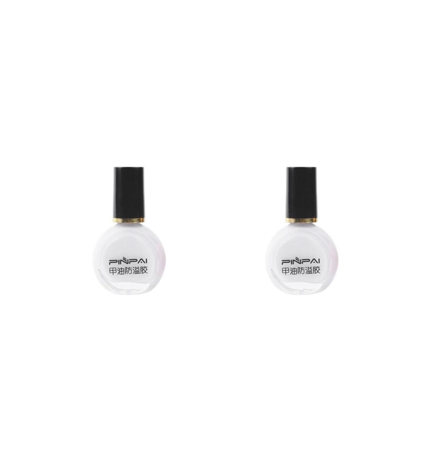 2 set of Nail Polish Glue Peel Off Liquid Nail Art Tape Latex Tape Finger Skin Protected Liquid Nail Care Tool White 10ml 2 set of (White 10ml) - Buy Online on SooperMarket.com
