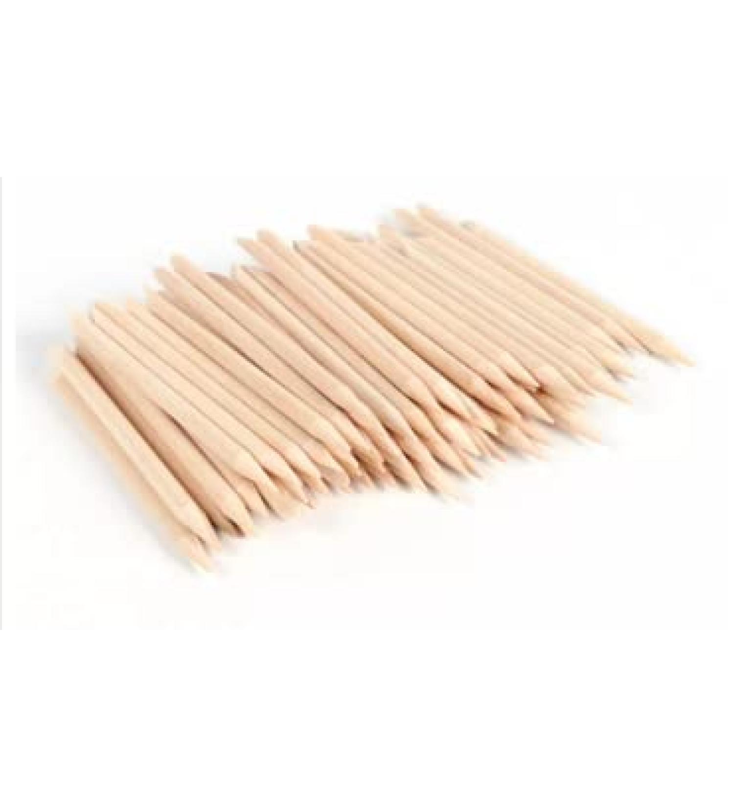 100PCS 75mm Cuticle Orange Wood Nail Sticks Pusher Set - Disposable Tool for Manicure & Pedicure - Skin Safe Remover for Home & Salon - Buy Online on SooperMarket.com