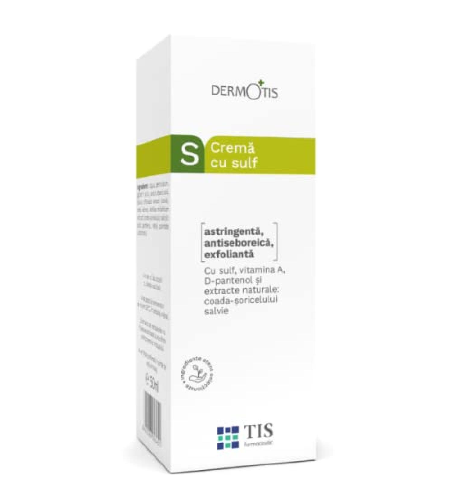 DermoTIS Sulphur 7% Cream for Oily Acne Seborrheic Skin Care Removes Skin Seborrheic Scales Exfoliating Properties Face and Body Unisex - Buy Online on SooperMarket.com