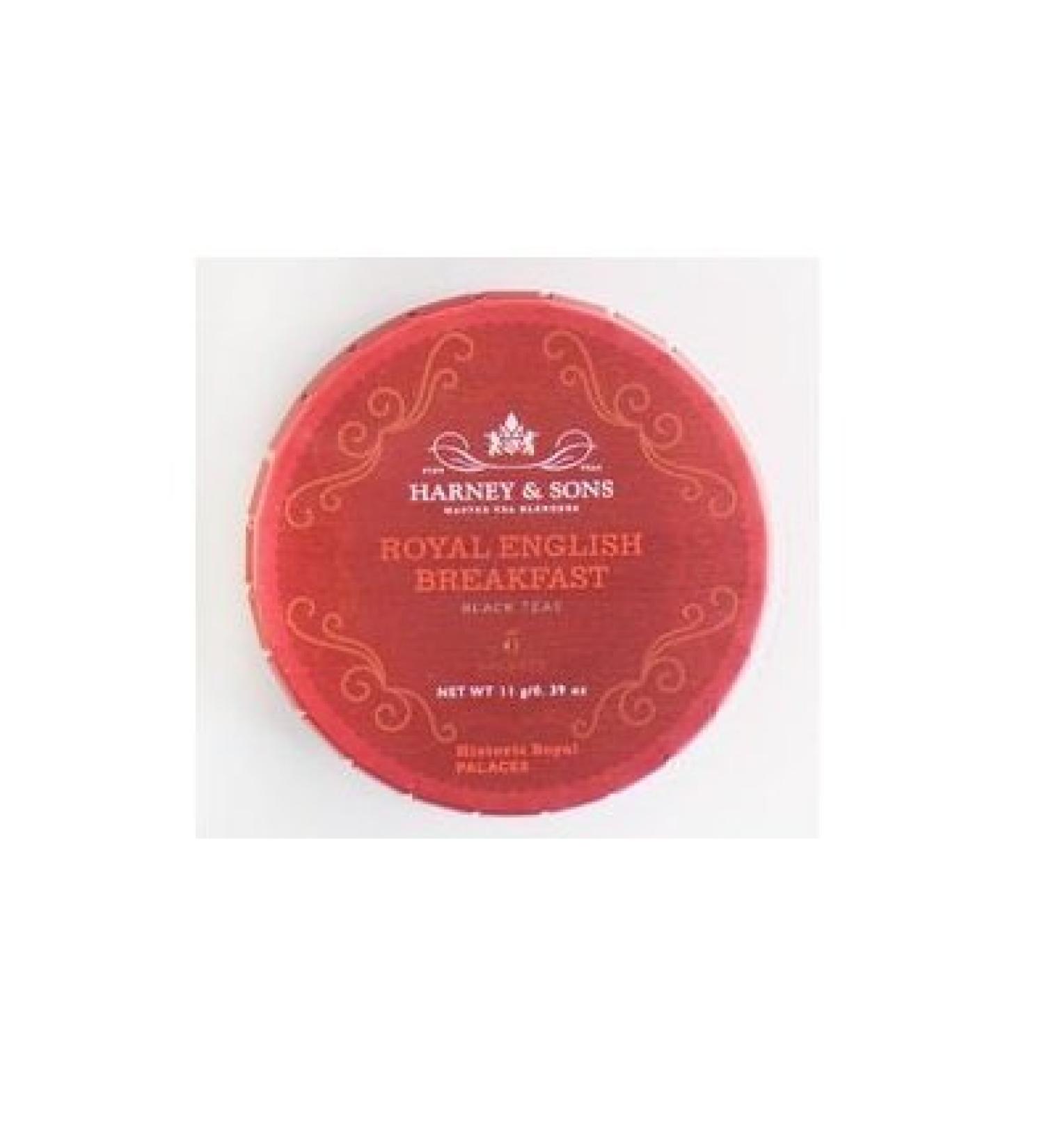 Harney & Son Tagalong Tea Tin Royal English Breakfast - (5ct. Sachets) Set of 5