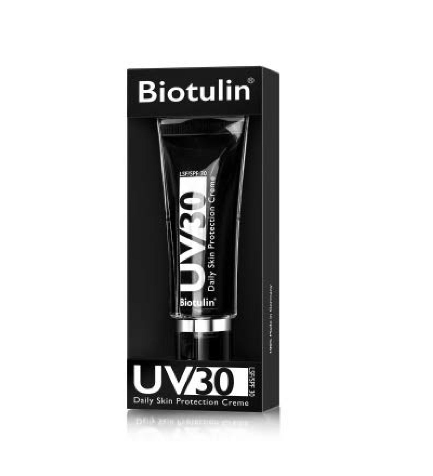 Biotulin UV30 Daily Skin Protection 45 ml - Facial Sunscreen - Anti-wrinkle - Protective Cream - Skin Care - Softens the Lines of Expression - Light Tanning - Natural - Healthy - Switzerland