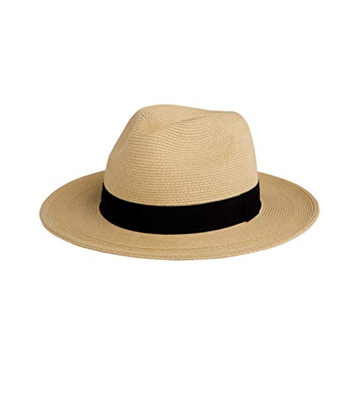 Pineapple&Star Sun Straw Fedora Beach Hat UPF50+ Unisex Beige Small - Buy Online on SooperMarket.com