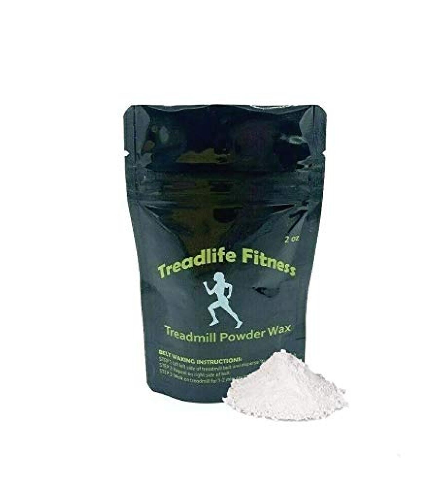 TreadLife Fitness Powder Wax - Dry Treadmill Belt Wax - 2oz - 3+ Applications