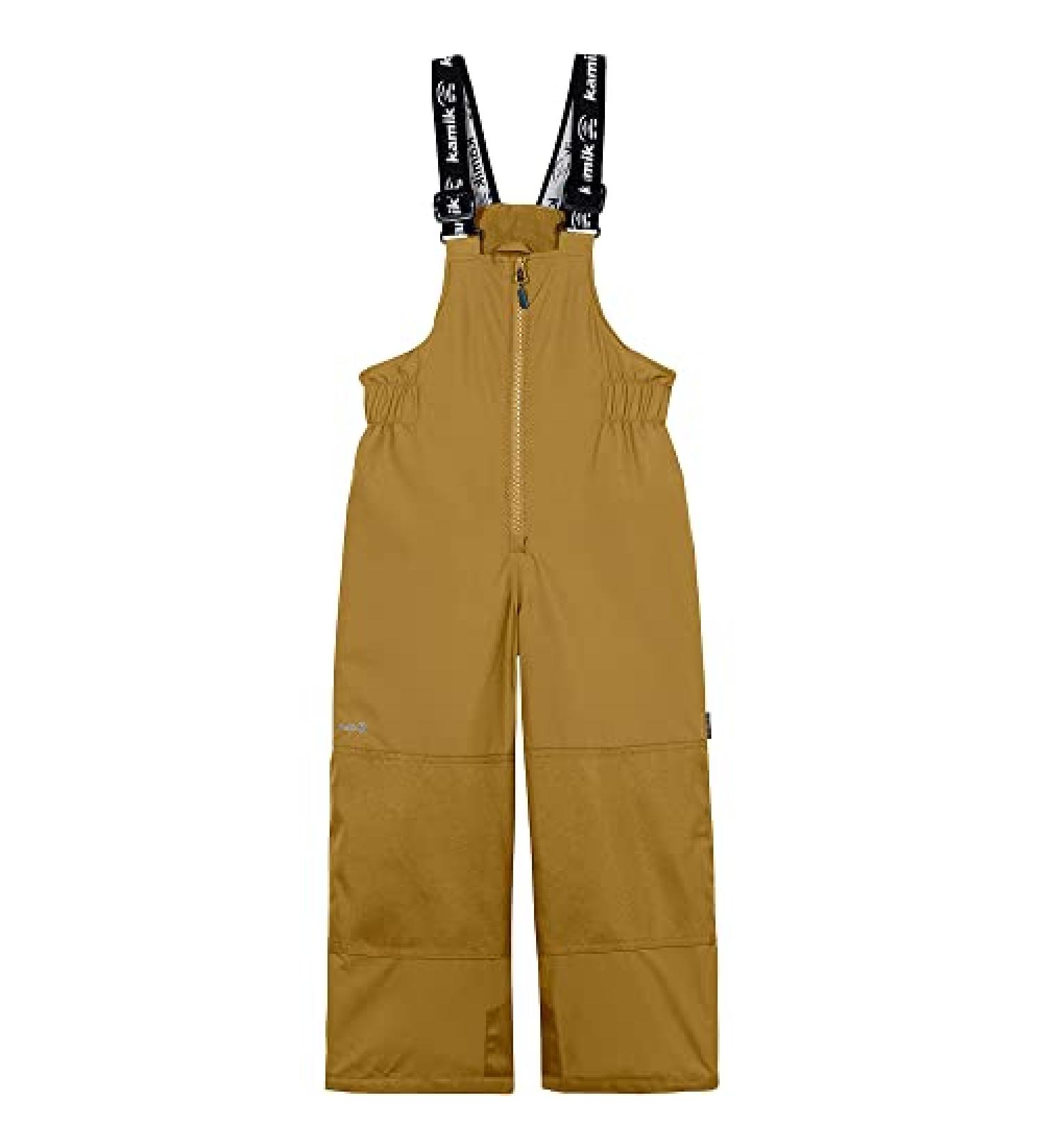 Kamik Winkie Insulated Bib Pants (Toddler/Little Kids/Big Kids) 8 Bronze