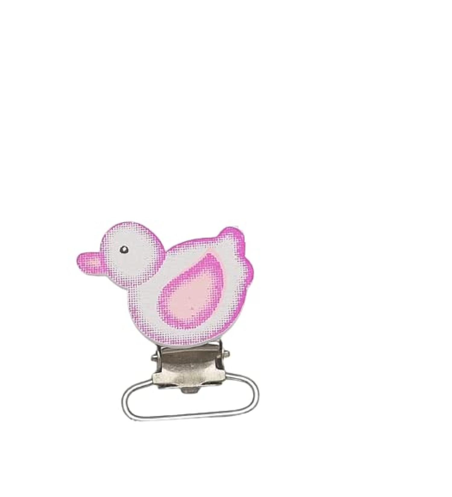 knbo 1 x Clip Baby Duck 3.5 cm pink for pacifier chains suspenders pendants and much more NEW & OVP