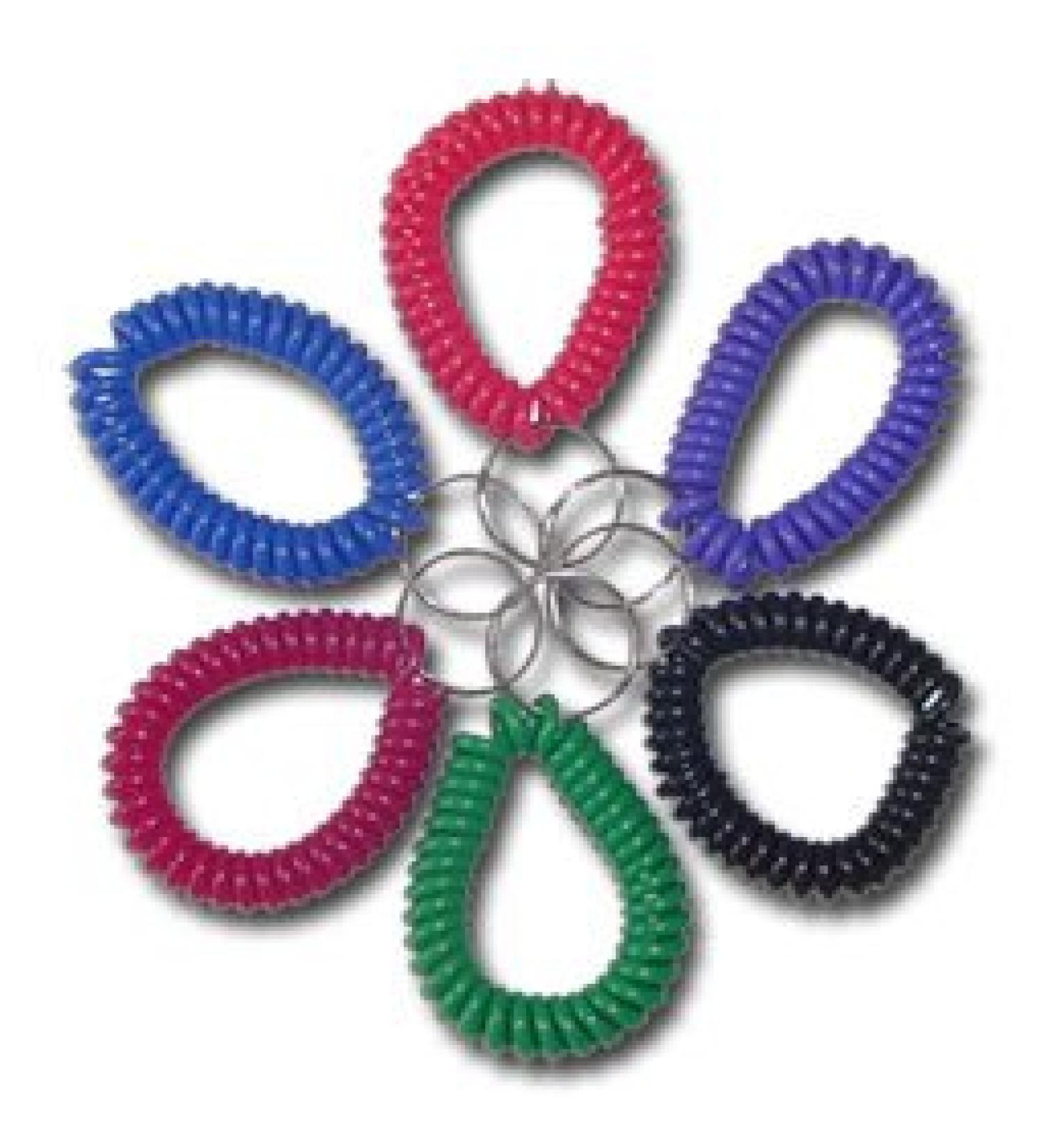 Spiral Bracelet - Rainbow Colors - Wrist Coil (red)