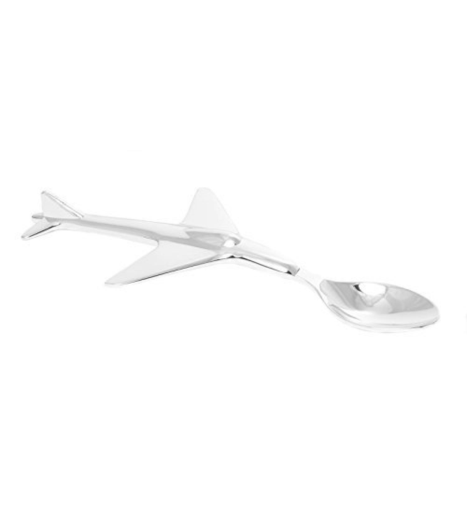 Brillibrum Design Children's Spoon - Engraved Silver Antibacterial Baby Cutlery | International Shipping - Buy Online on SooperMarket.com