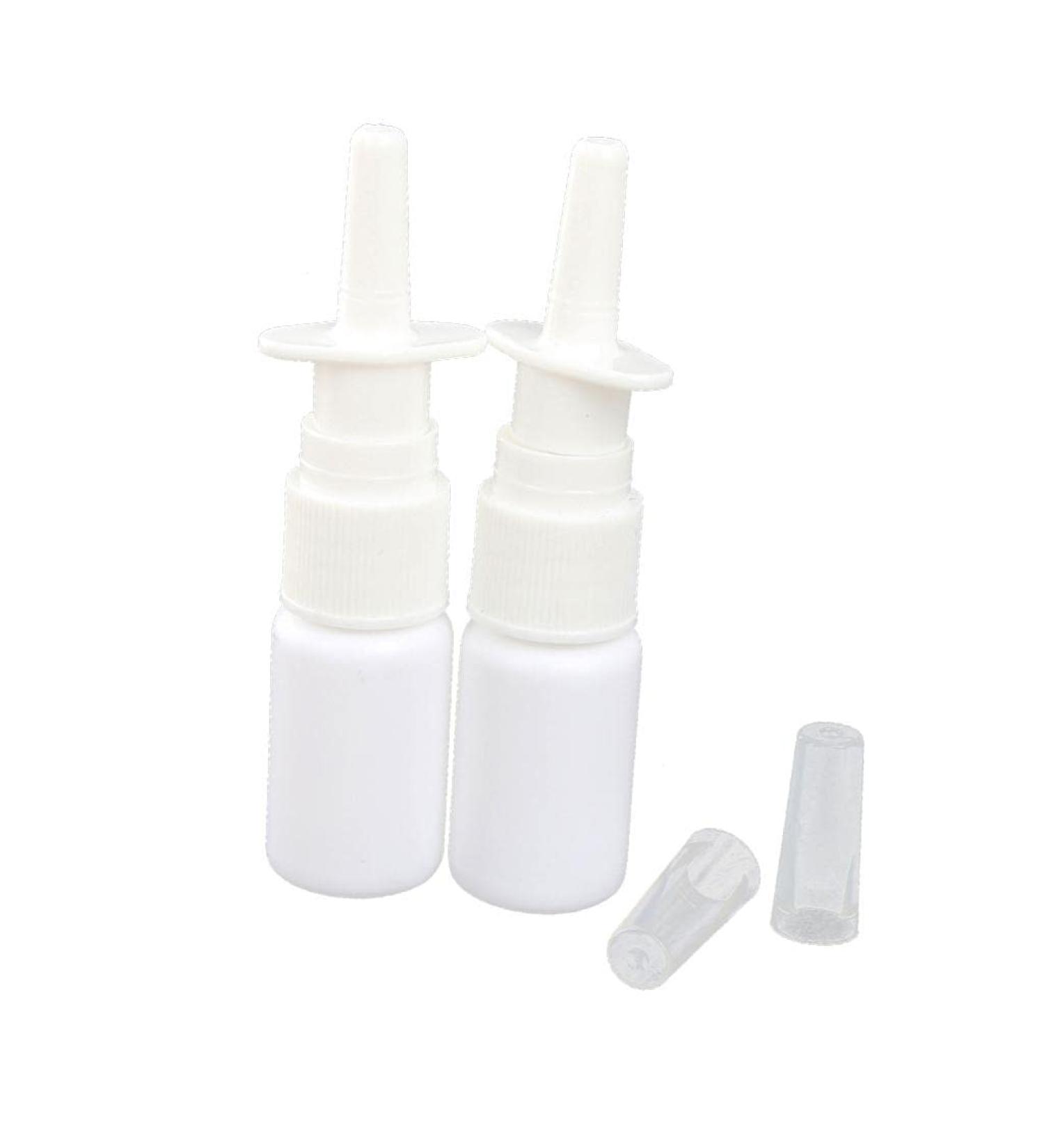 Tiuimk 20ml (2pcs) White Spray Bottles - Perfect for Travel Use Nasal Spray and More - Buy Online on SooperMarket.com